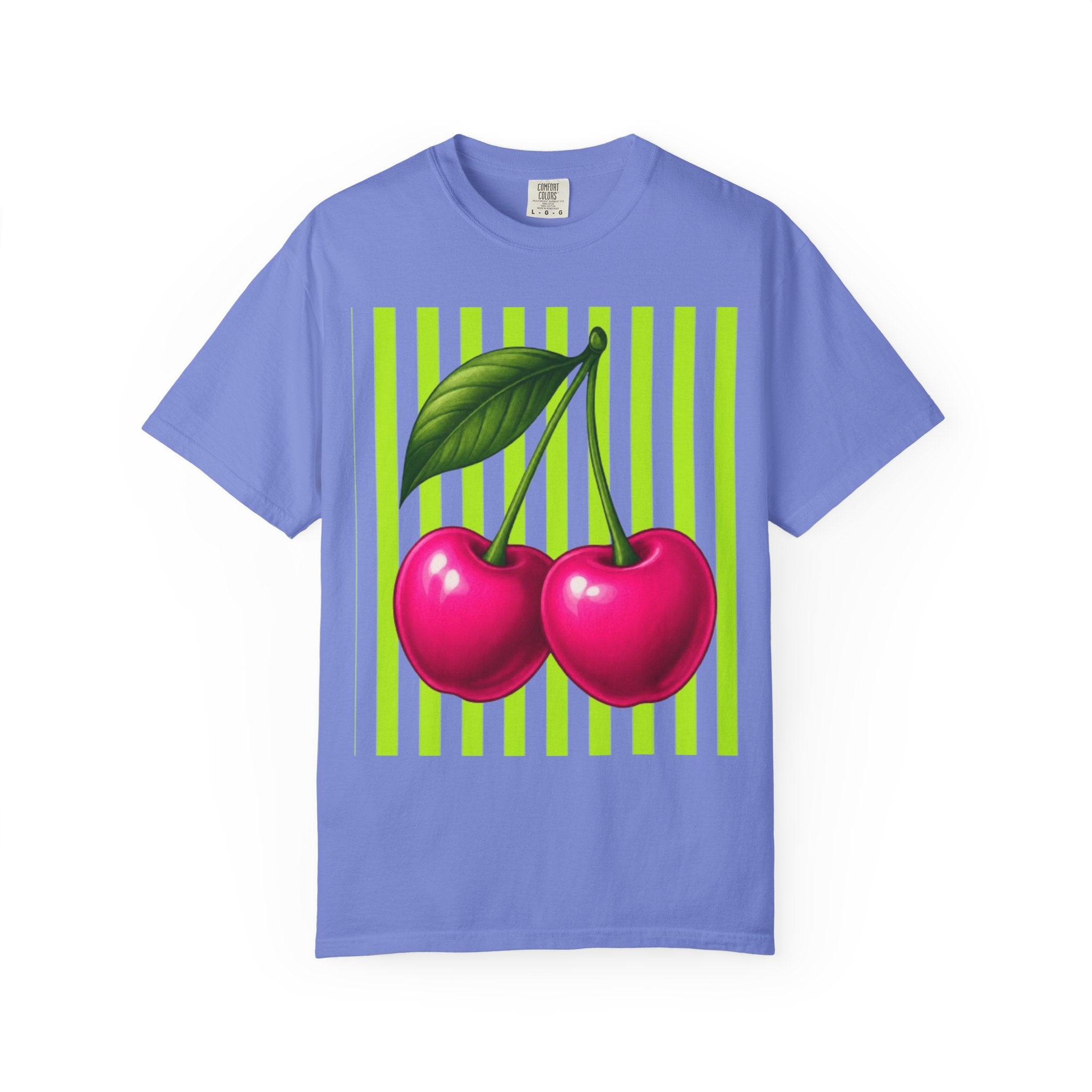 Cherry Striped  Tee