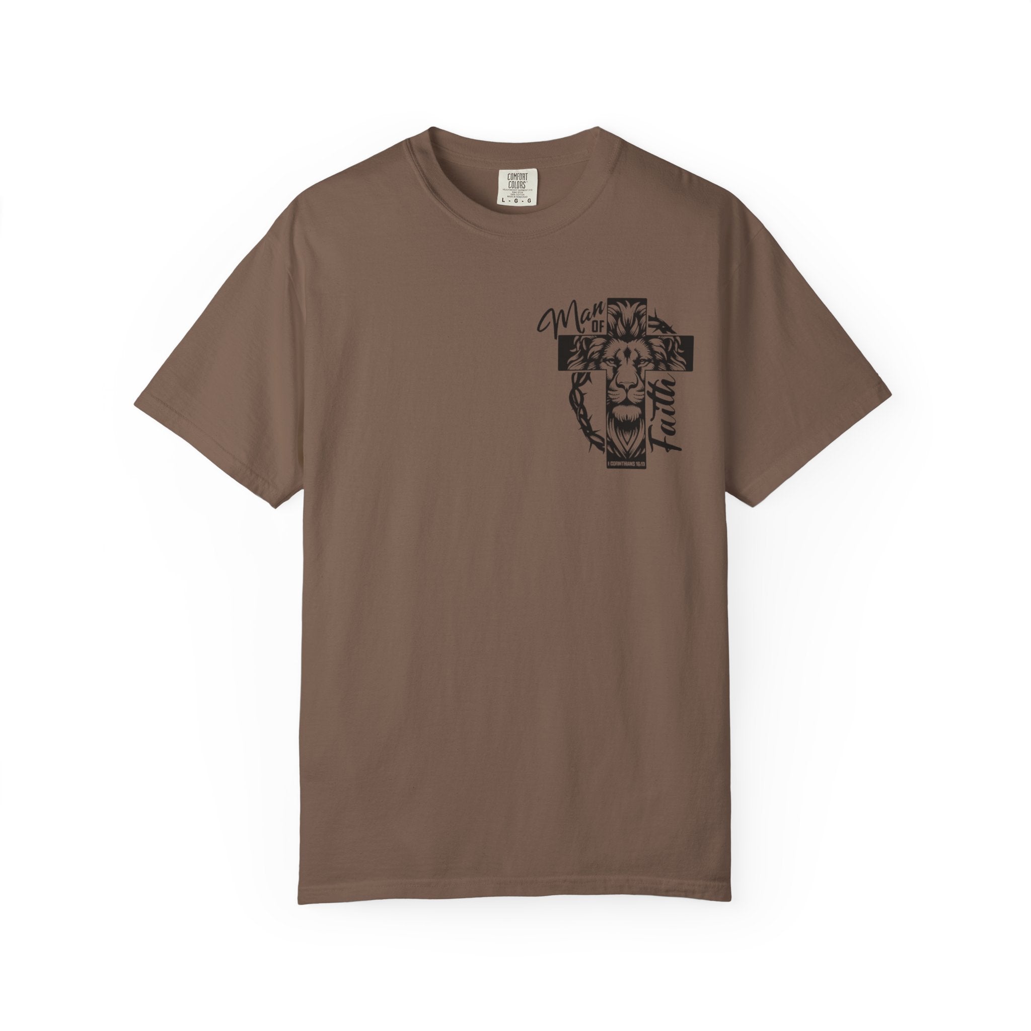 Man of Faith Lion Cross T-Shirt
