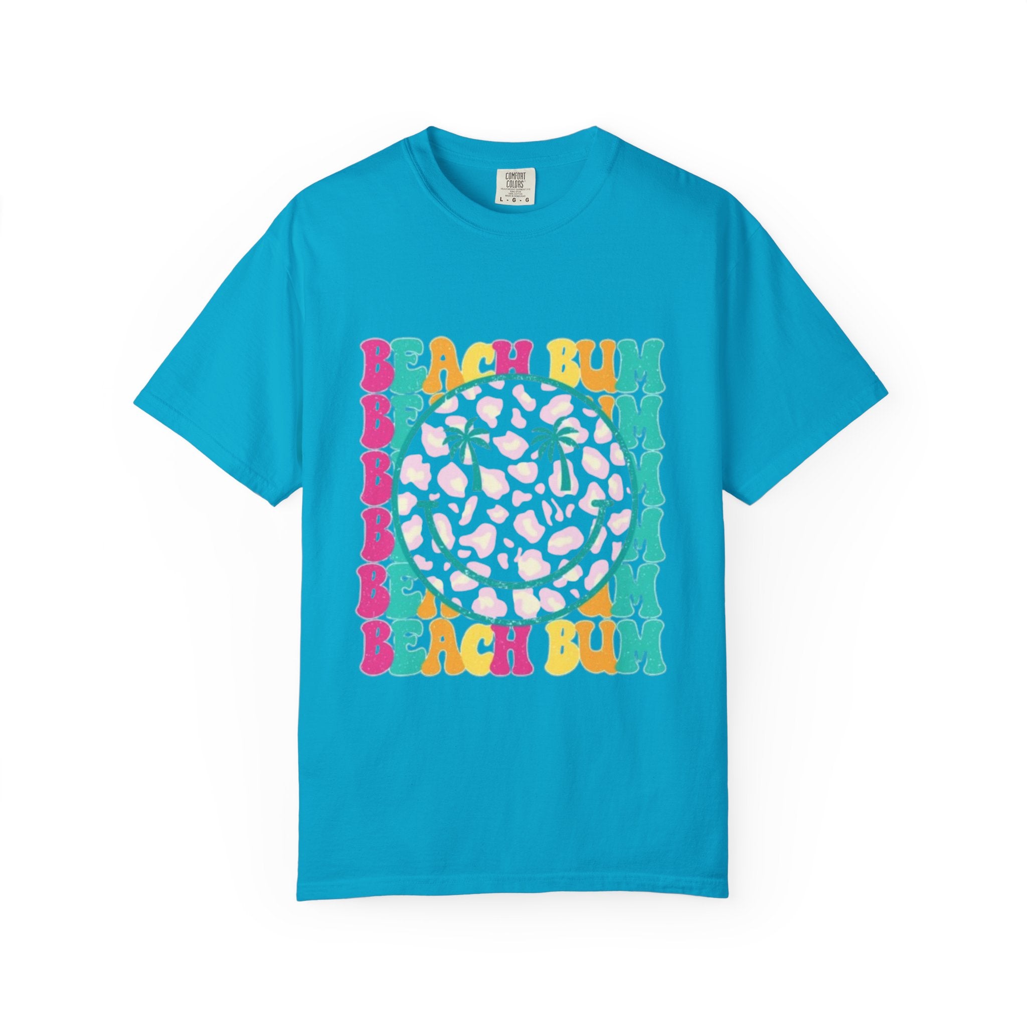 Beach Bum Smile T-Shirt — Retro Tropical Graphic Tee