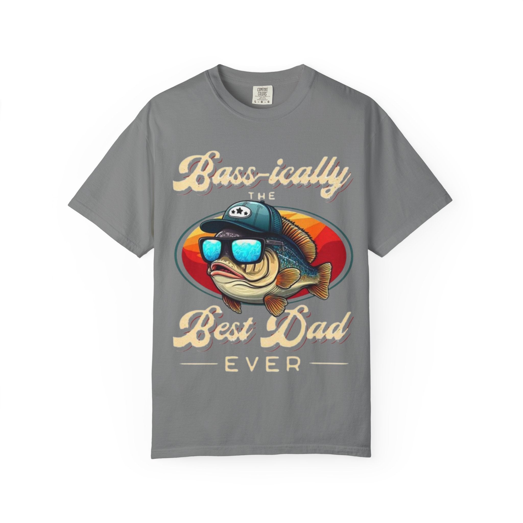 Fishing Dad T-Shirt — "Best Dad Ever" Retro Fish Sunglasses Tee