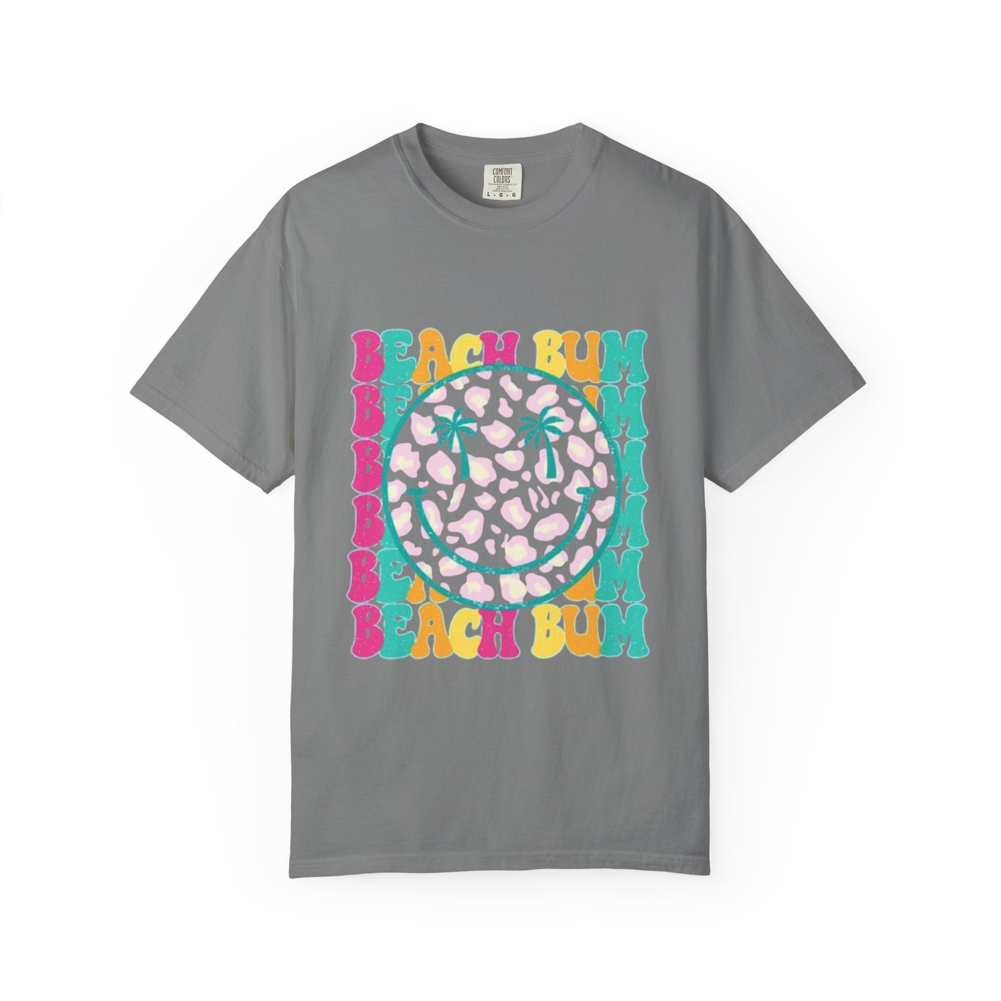 Beach Bum Smile T-Shirt — Retro Tropical Graphic Tee
