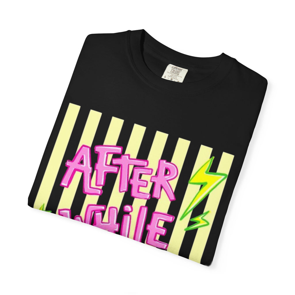 After While Crocodile Graphic T-Shirt — Retro Neon Alligator Tee
