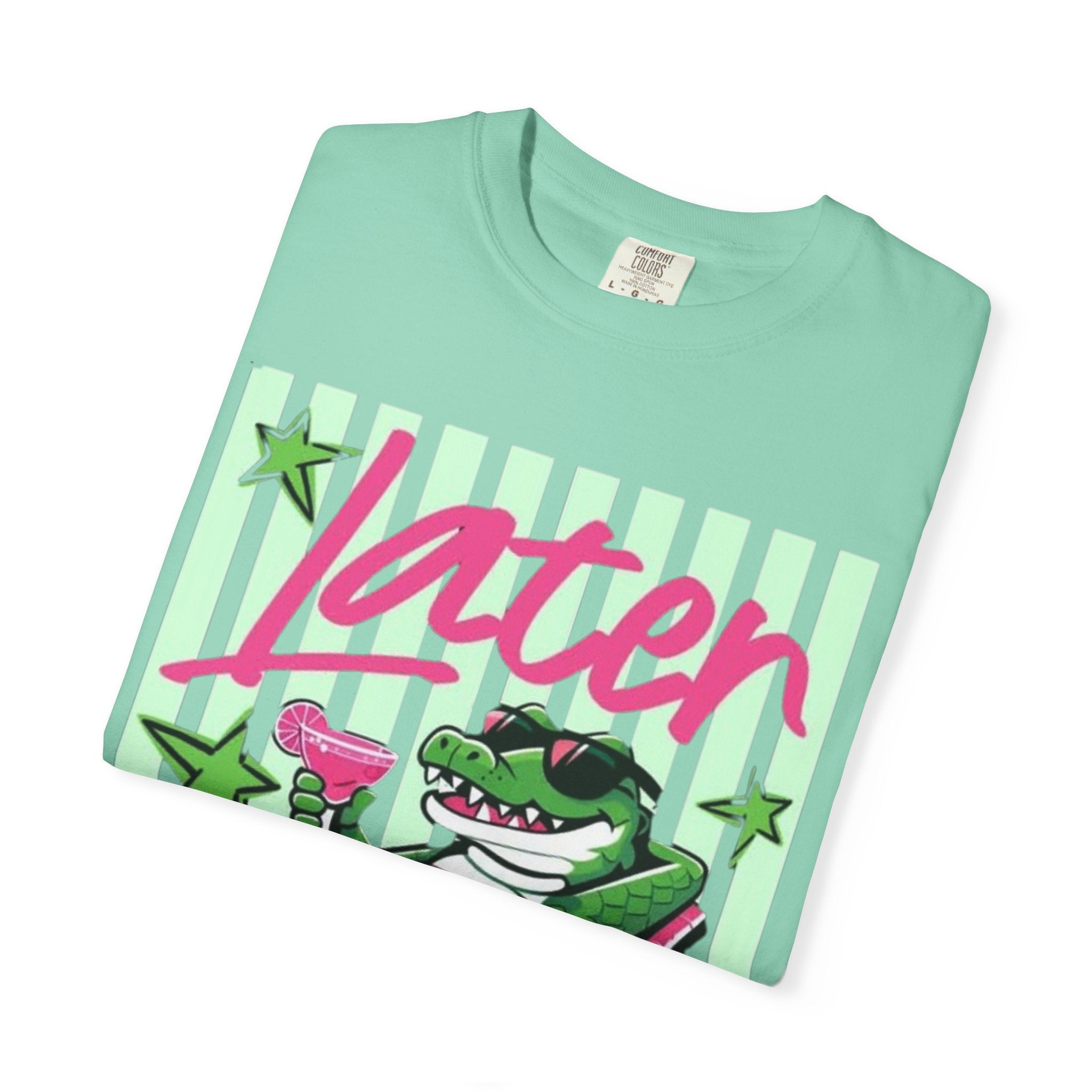 Later Lounge Alligator T-Shirt — Relaxed Croc Graphic Tee
