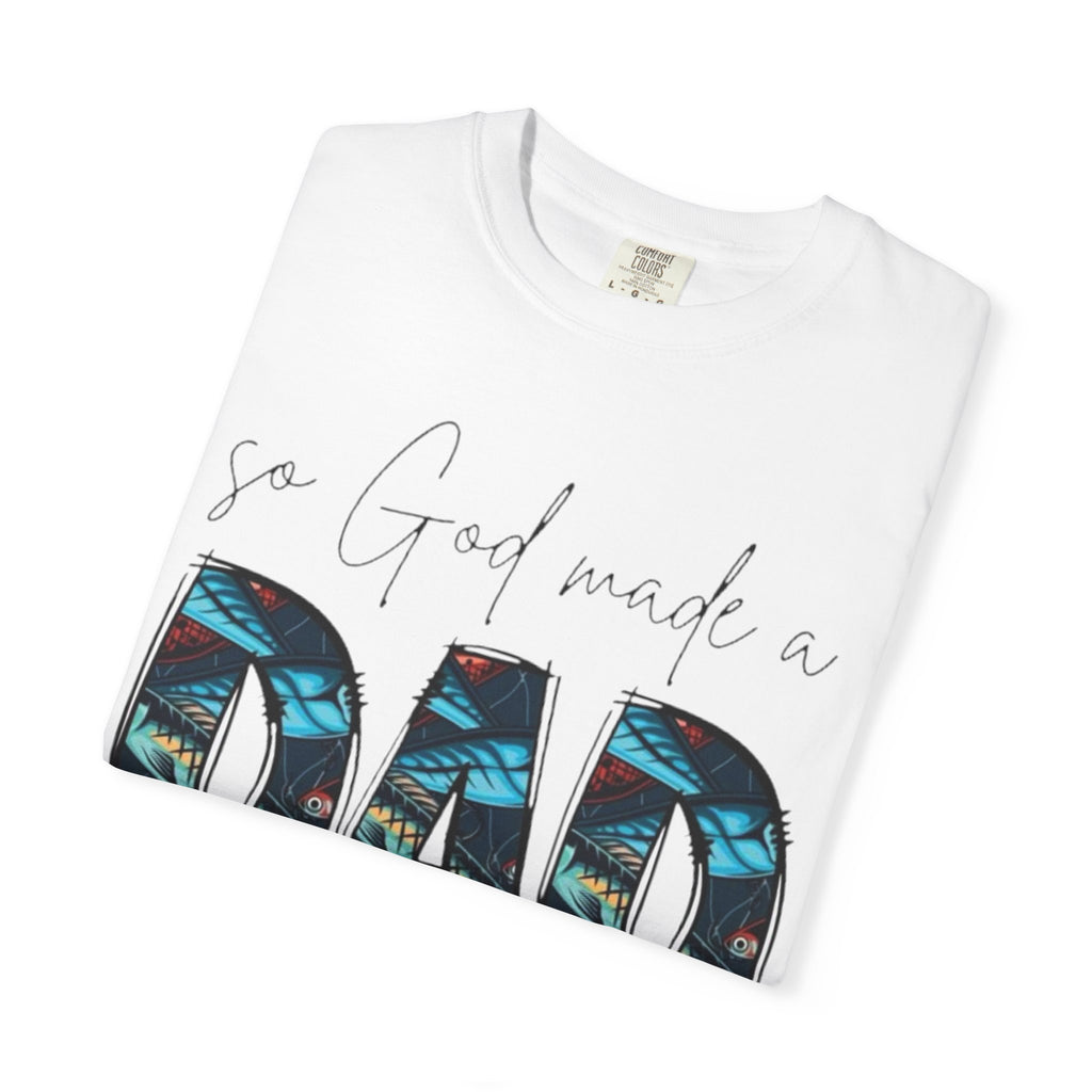 So God Made a Dad T-Shirt — Floral Pattern Father’s Day Tee