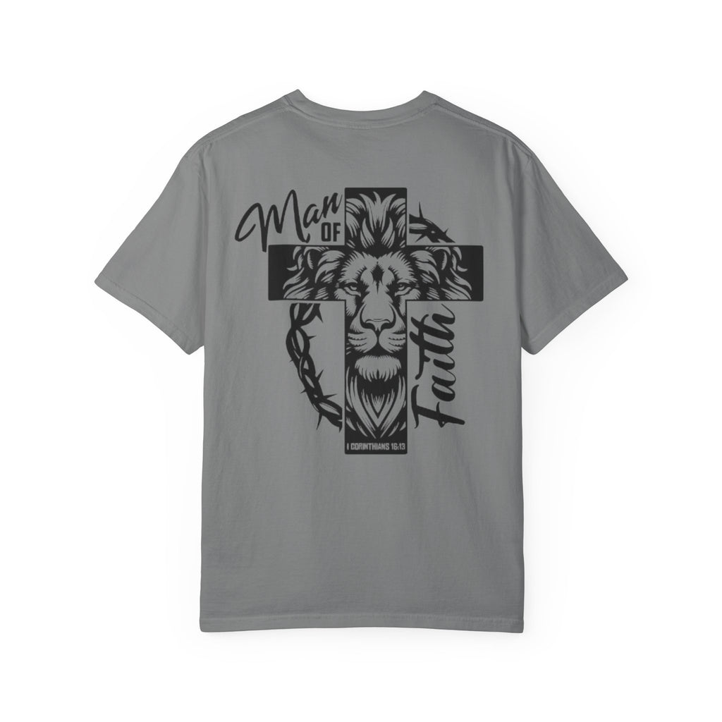 Man of Faith Lion Cross T-Shirt