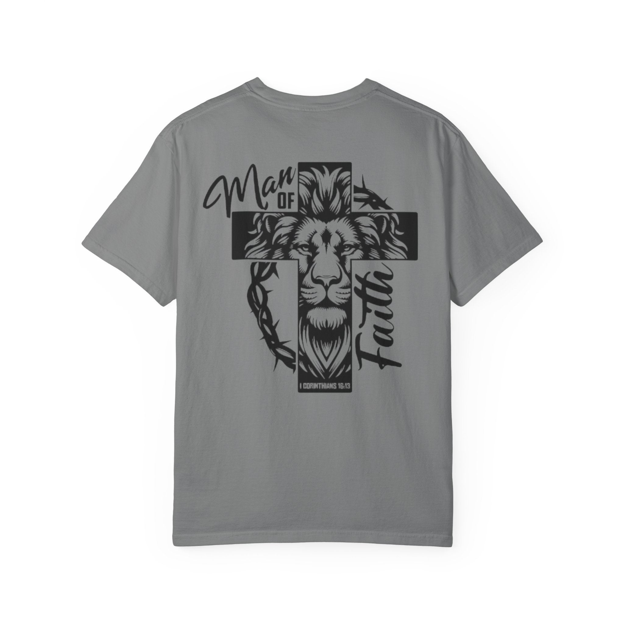 Man of Faith Lion Cross T-Shirt