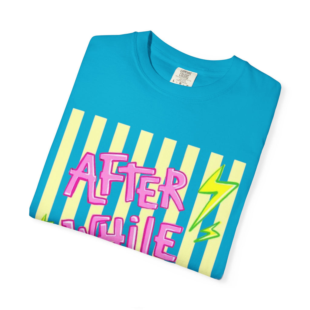 After While Crocodile Graphic T-Shirt — Retro Neon Alligator Tee