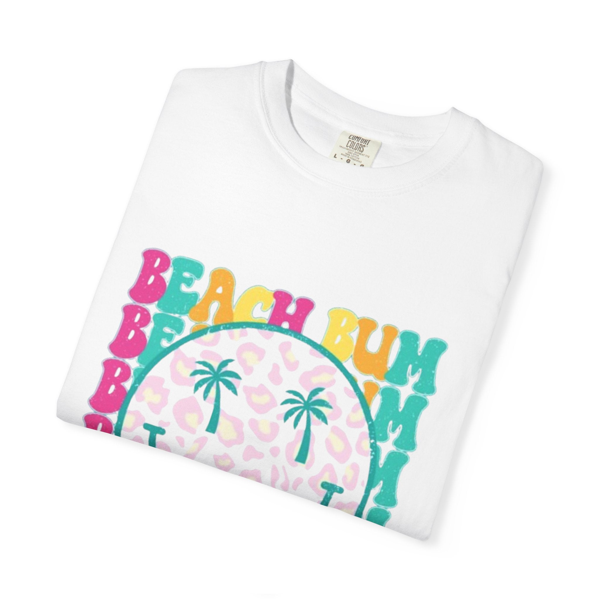 Beach Bum Smile T-Shirt — Retro Tropical Graphic Tee