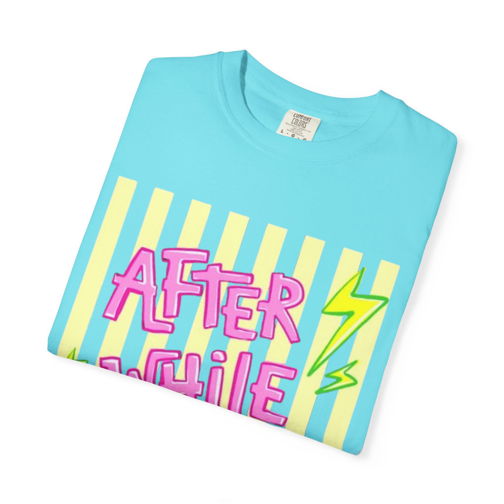 After While Crocodile Graphic T-Shirt — Retro Neon Alligator Tee