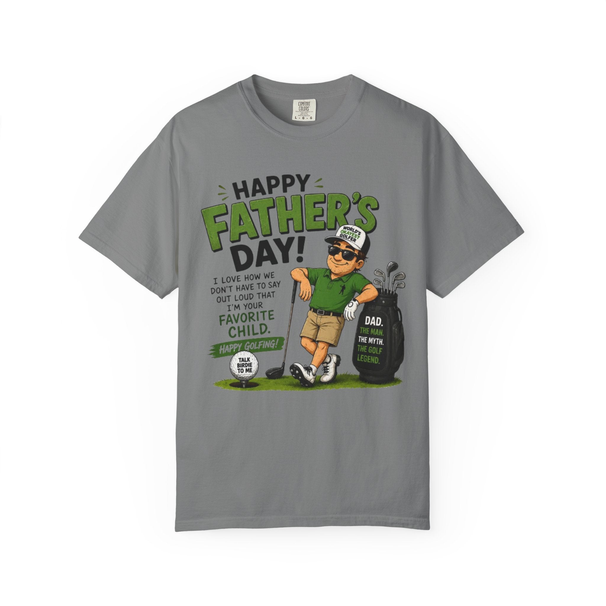 Father's Day Golf T-Shirt — Happy Father's Day 'You're My Favorite Child' Funny Golf Dad Tee