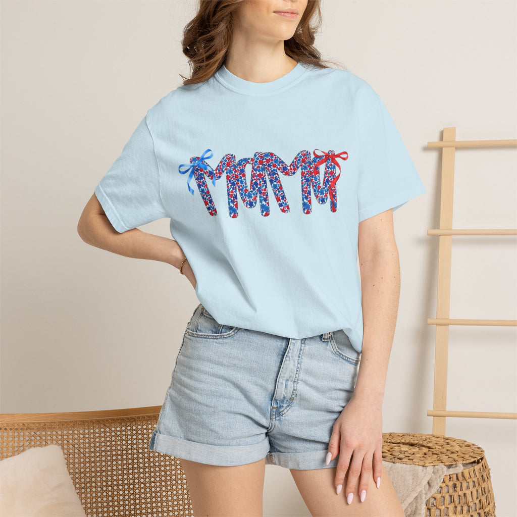 Floral Ribbon 'Mama' Graphic T-Shirt