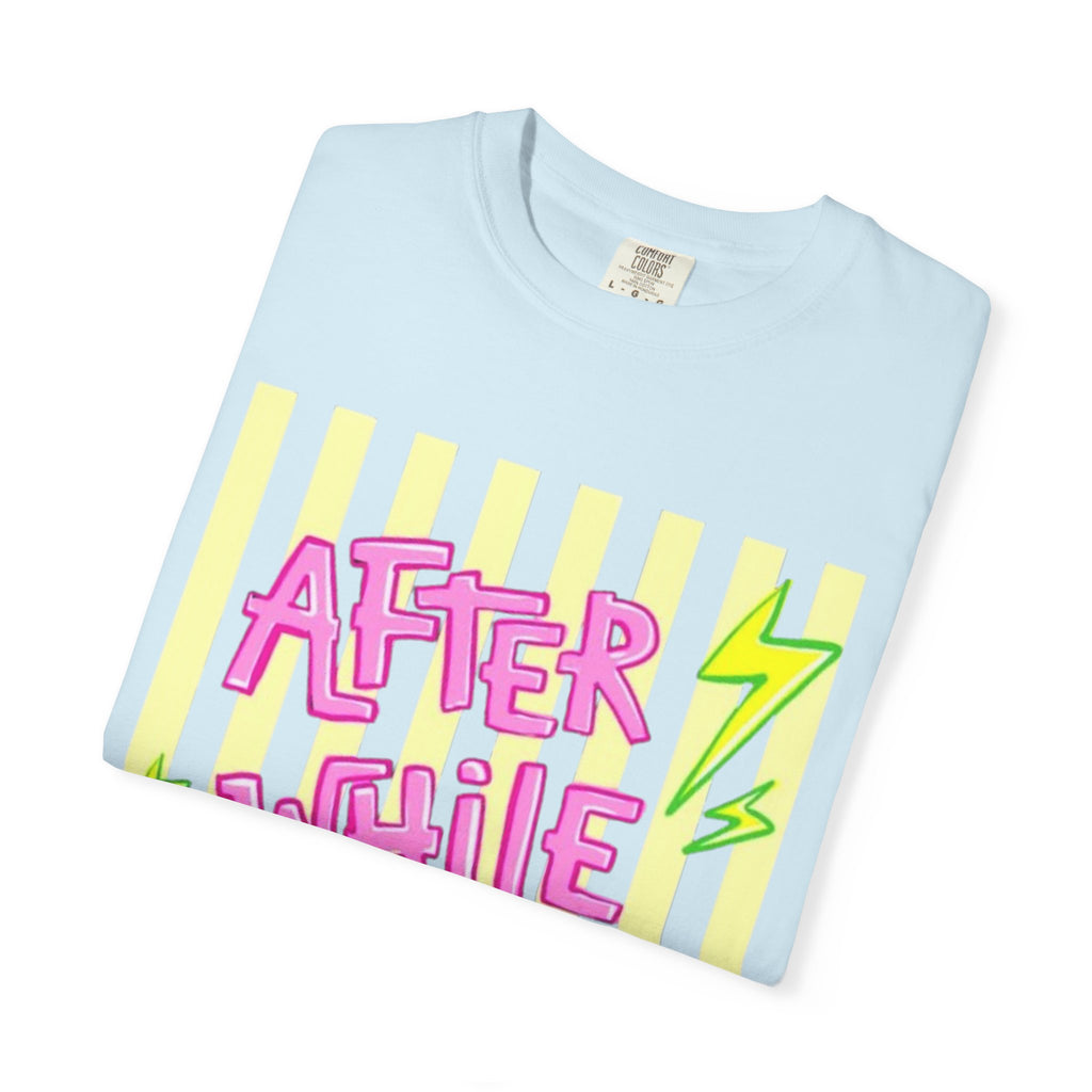 After While Crocodile Graphic T-Shirt — Retro Neon Alligator Tee
