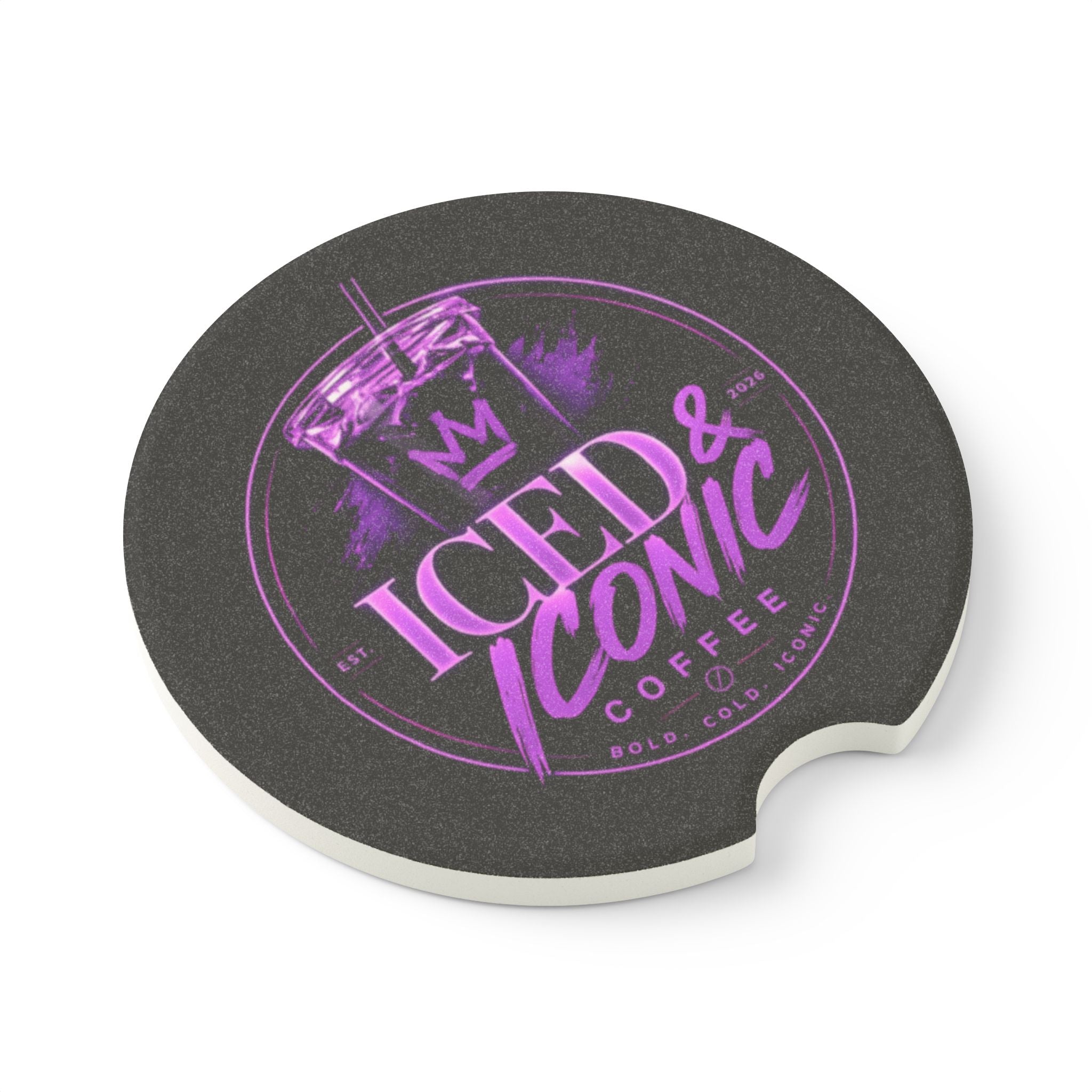 Car Coaster — Iced & Iconic Coffee Soapstone Cup Holder