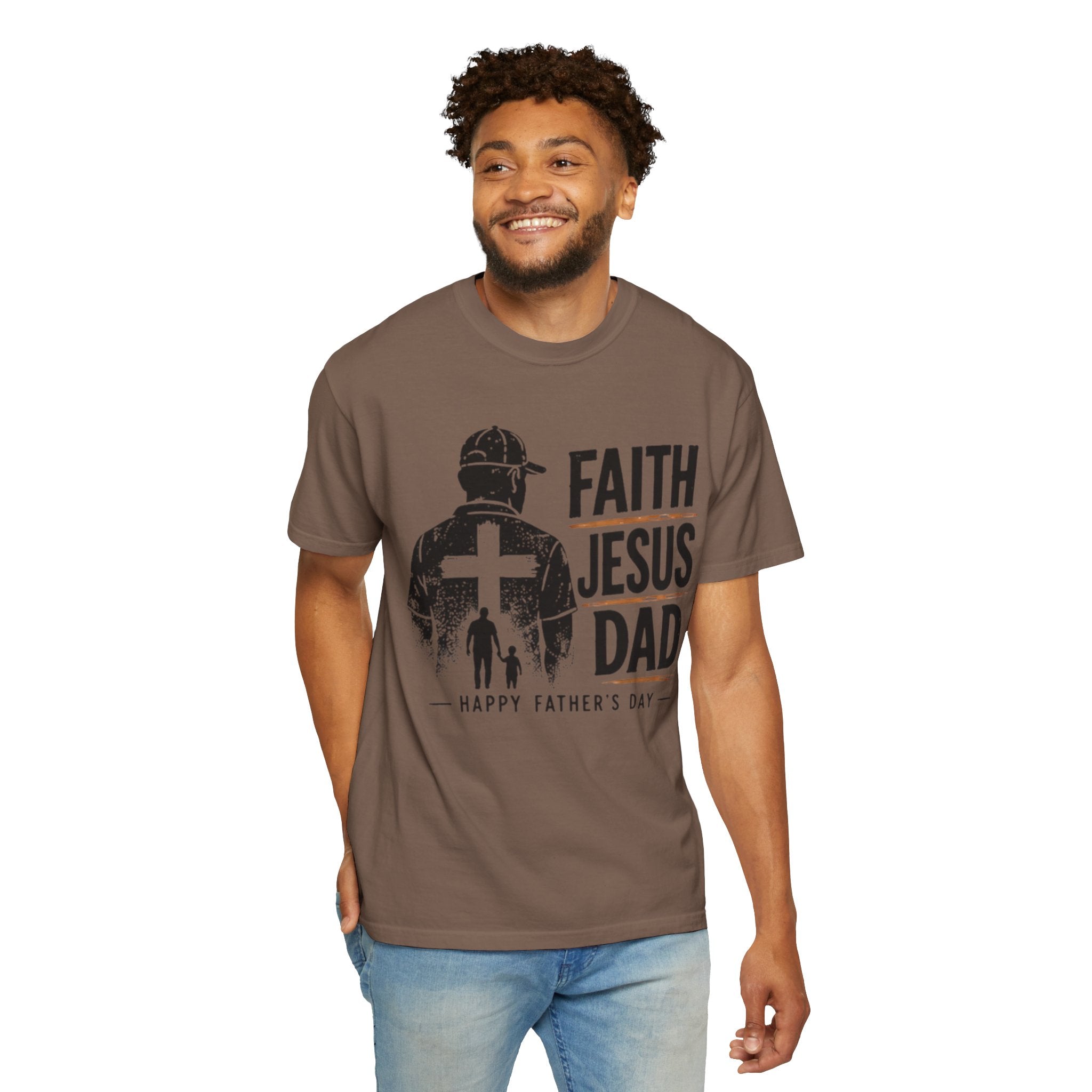 Faith Jesus Dad T-Shirt — Happy Father’s Day Christian Tee