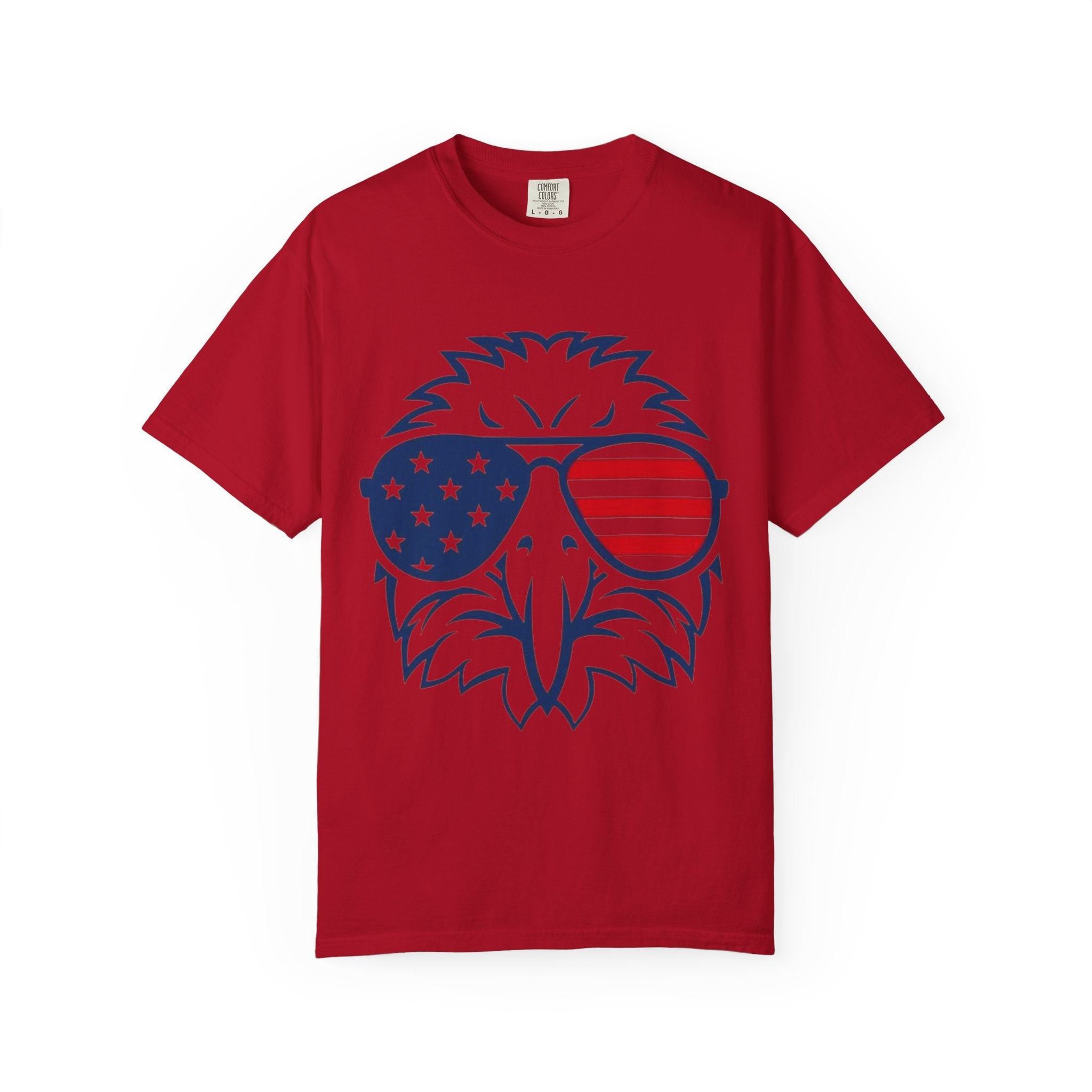 Patriotic Eagle T-Shirt — Bald Eagle with American Flag Sunglasses