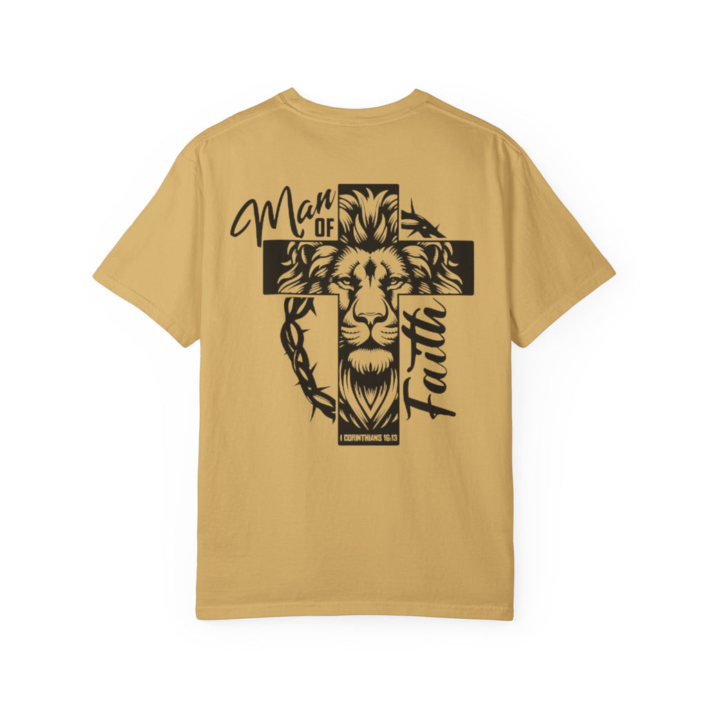 Man of Faith Lion Cross T-Shirt