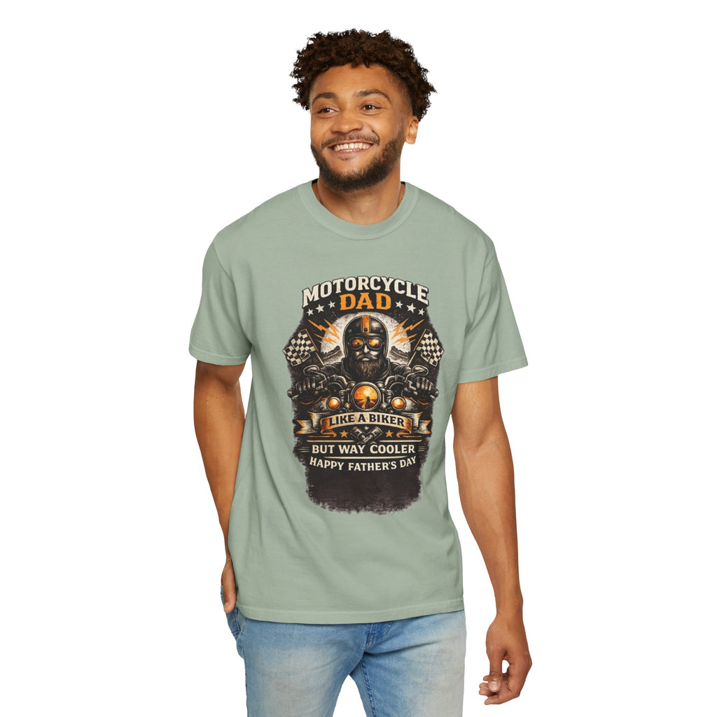 Motorcycle Dad T-Shirt — "Like a Biker but Way Cooler" Father's Day Gift