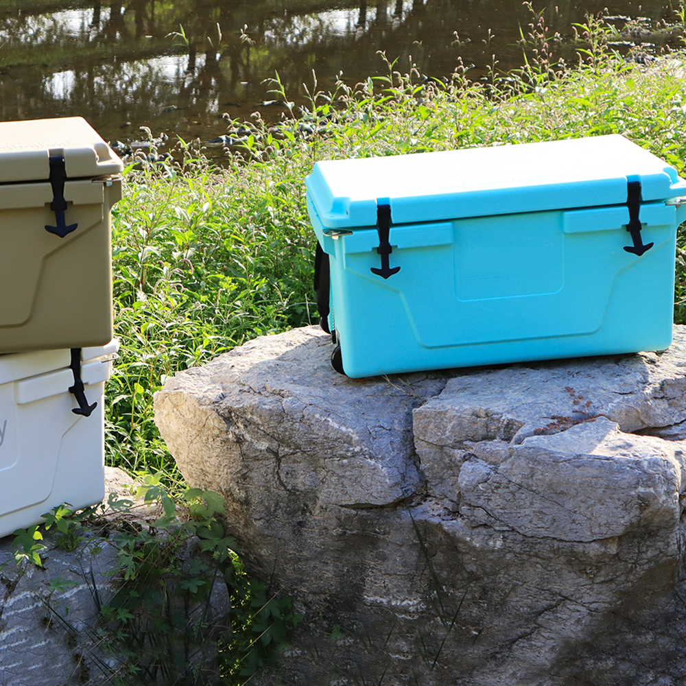 Blue 65QT Outdoor Cooler Ice Chest