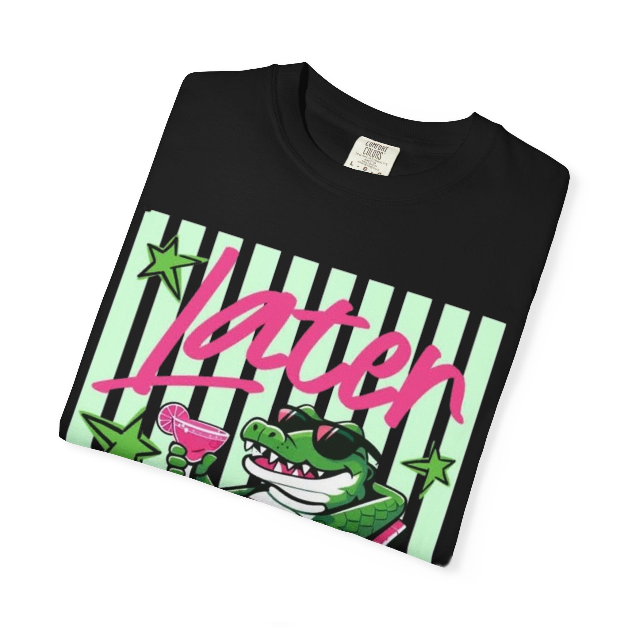 Later Lounge Alligator T-Shirt — Relaxed Croc Graphic Tee