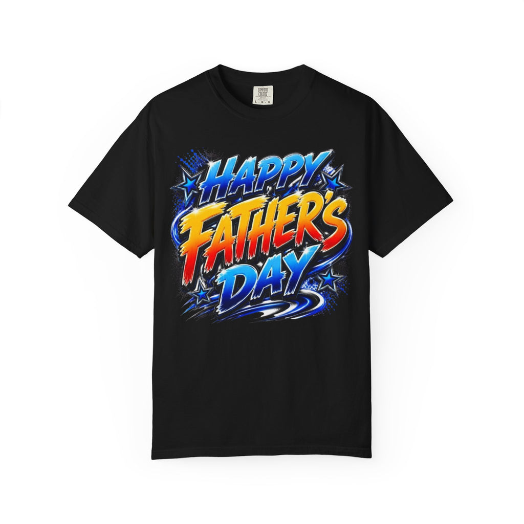 Father's Day Graphic T-Shirt — 'Happy Father's Day' Bold Retro Design