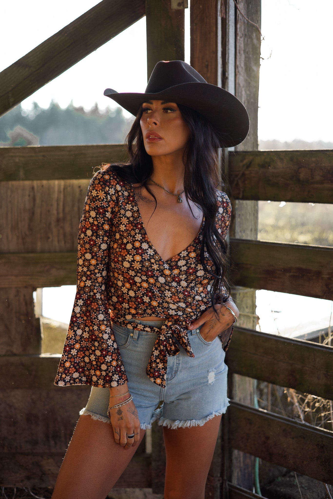Brooke High Waisted Denim Shorts