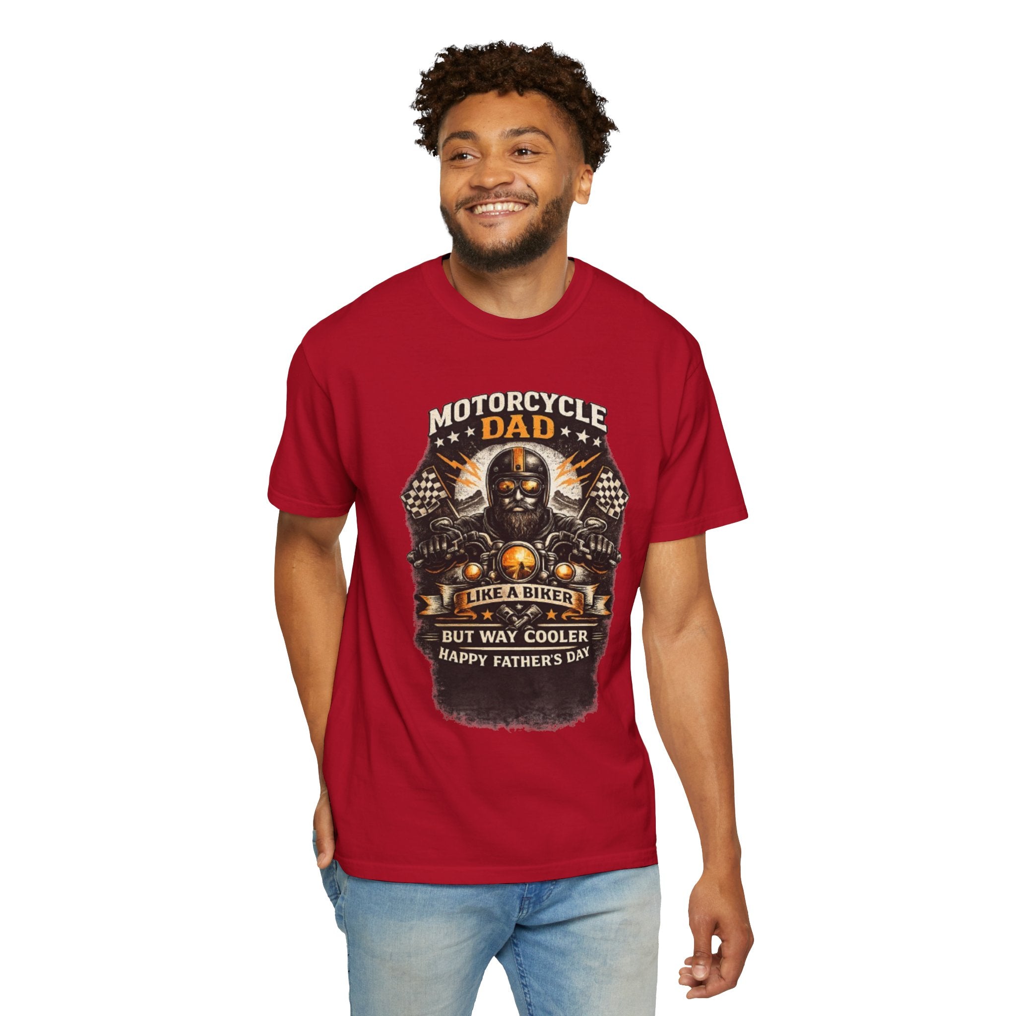 Motorcycle Dad T-Shirt — "Like a Biker but Way Cooler" Father's Day Gift