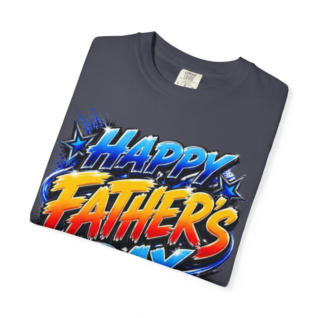 Father's Day Graphic T-Shirt — 'Happy Father's Day' Bold Retro Design