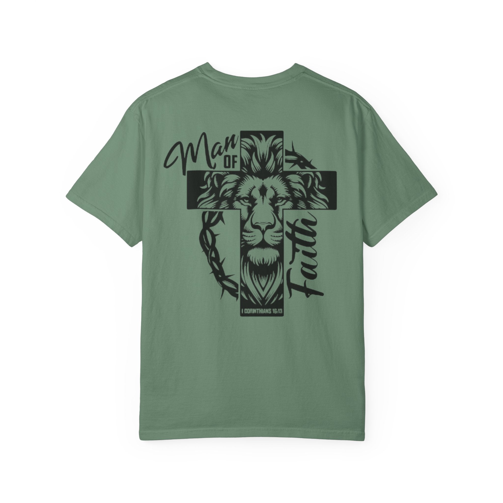 Man of Faith Lion Cross T-Shirt
