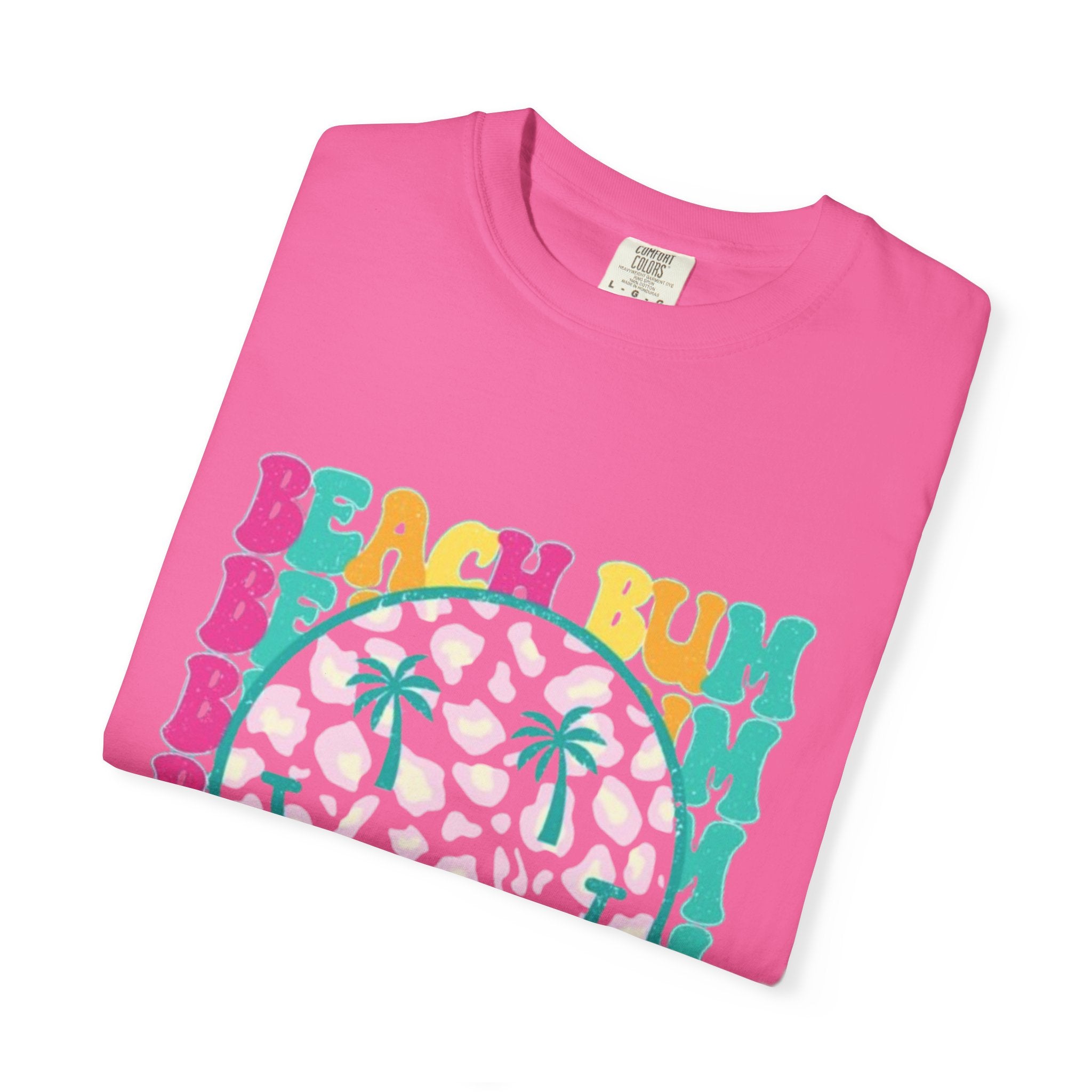 Beach Bum Smile T-Shirt — Retro Tropical Graphic Tee