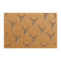 Deer Head Doormat — Rustic Cabin Welcome Mat