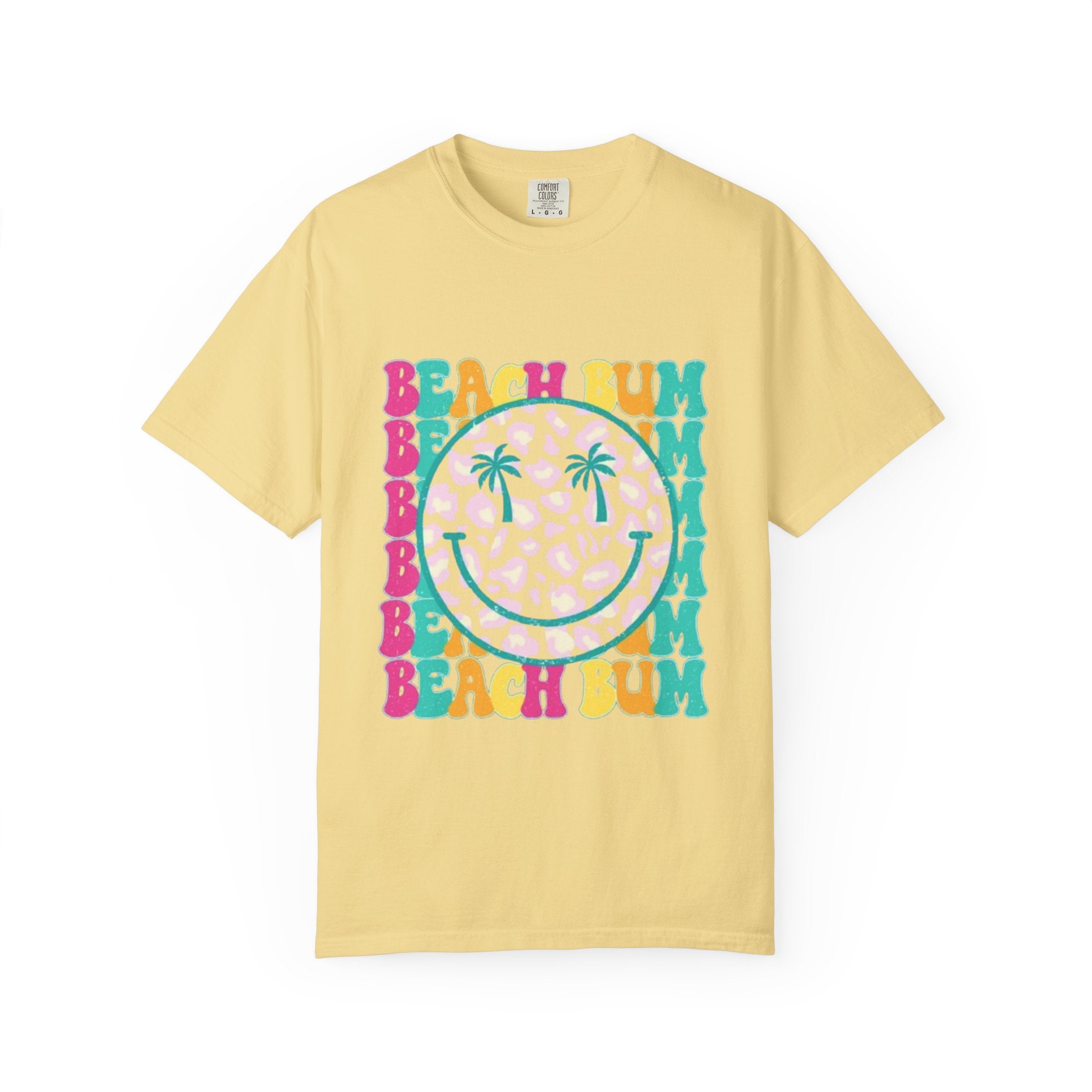 Beach Bum Smile T-Shirt — Retro Tropical Graphic Tee