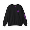 Crewneck Sweatshirt - Iced & Iconic Coffee Logo (Purple Neon)