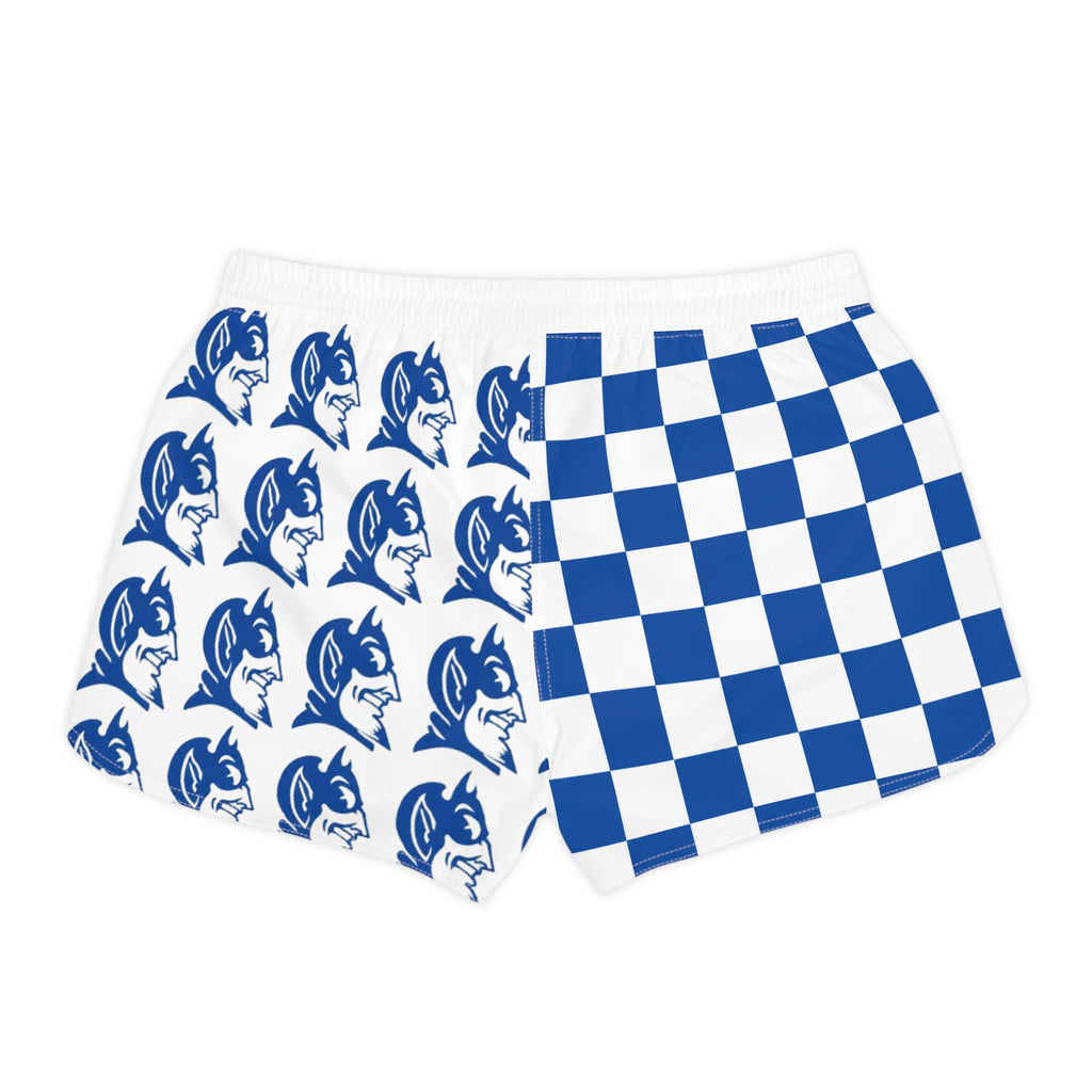 Blue Devil  Checkered Women's Casual Shorts