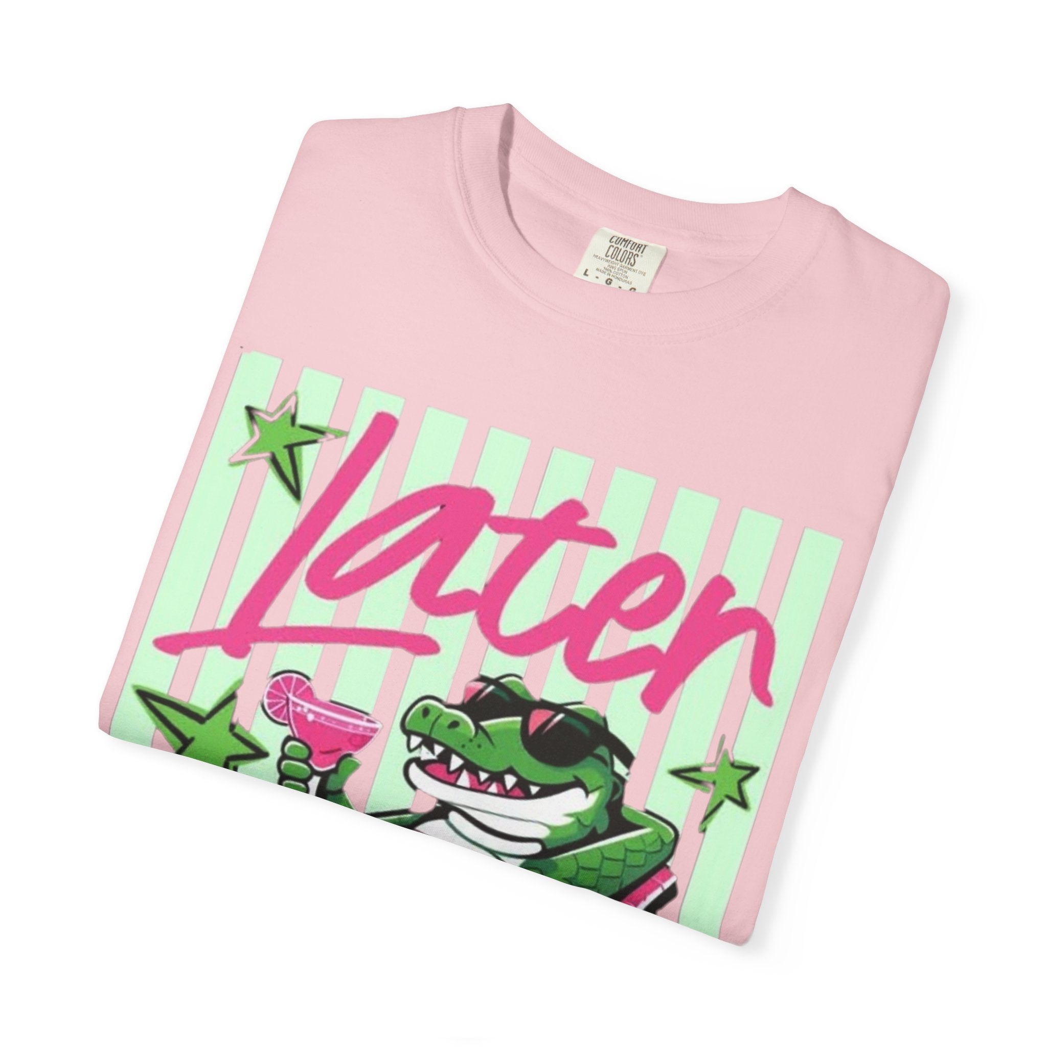 Later Lounge Alligator T-Shirt — Relaxed Croc Graphic Tee