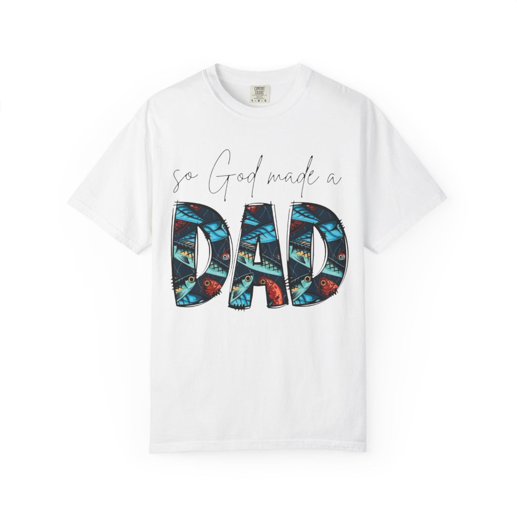 So God Made a Dad T-Shirt — Floral Pattern Father’s Day Tee
