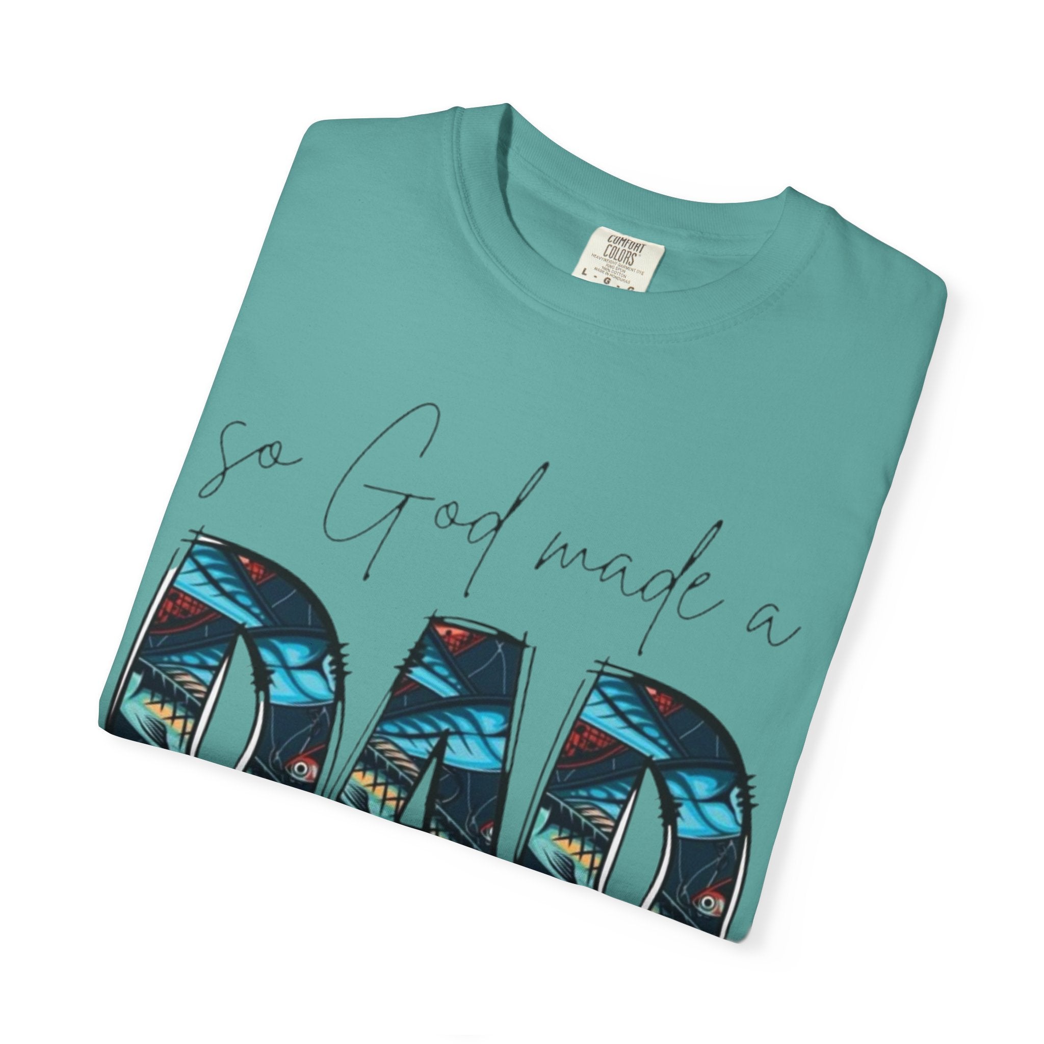 So God Made a Dad T-Shirt — Floral Pattern Father’s Day Tee