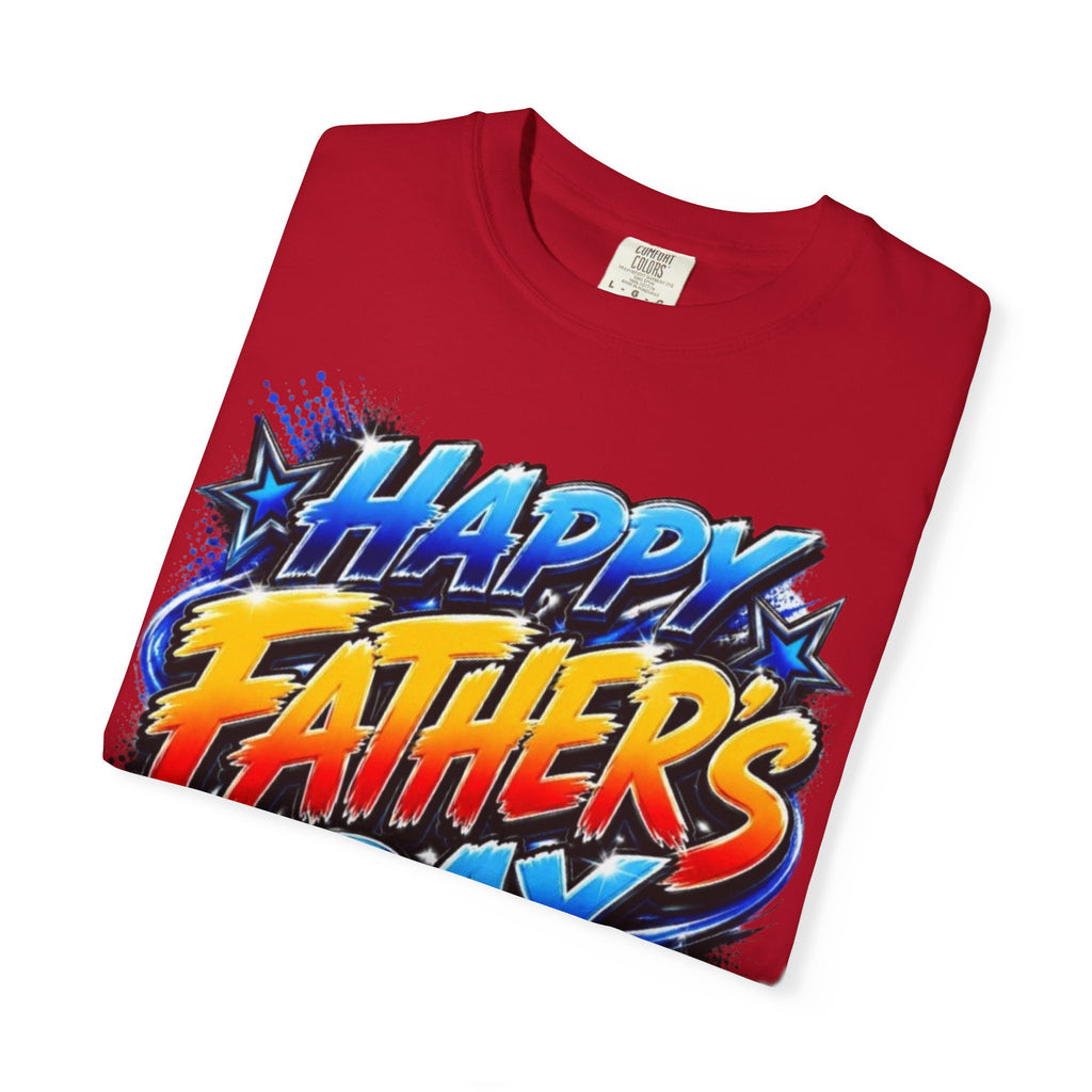 Father's Day Graphic T-Shirt — 'Happy Father's Day' Bold Retro Design