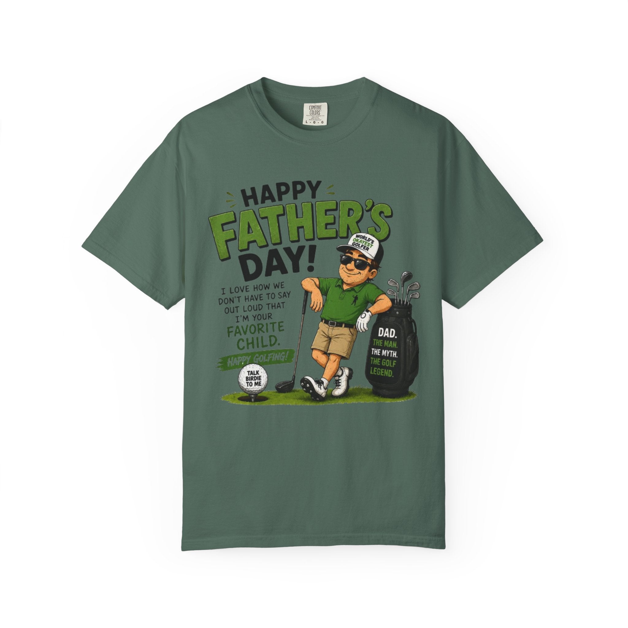 Father's Day Golf T-Shirt — Happy Father's Day 'You're My Favorite Child' Funny Golf Dad Tee