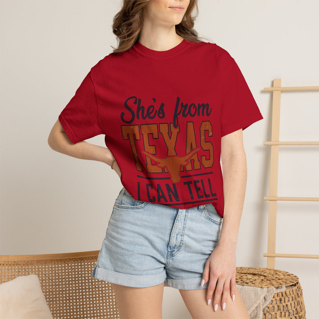 She's From Texas I Can Tell T-Shirt — Texas Pride Graphic Tee