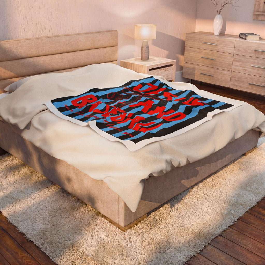 Jesus and Baseball plush blanket