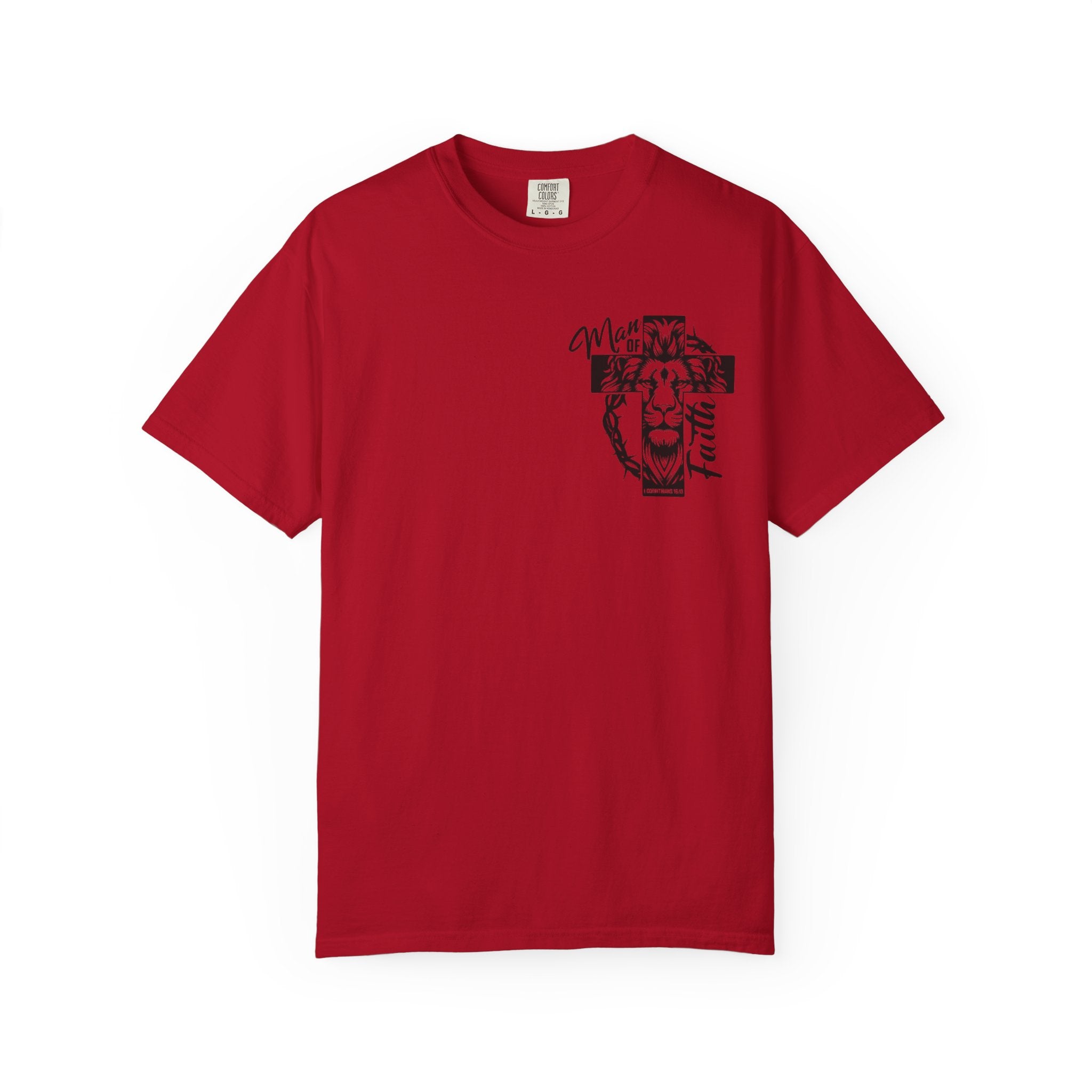 Man of Faith Lion Cross T-Shirt