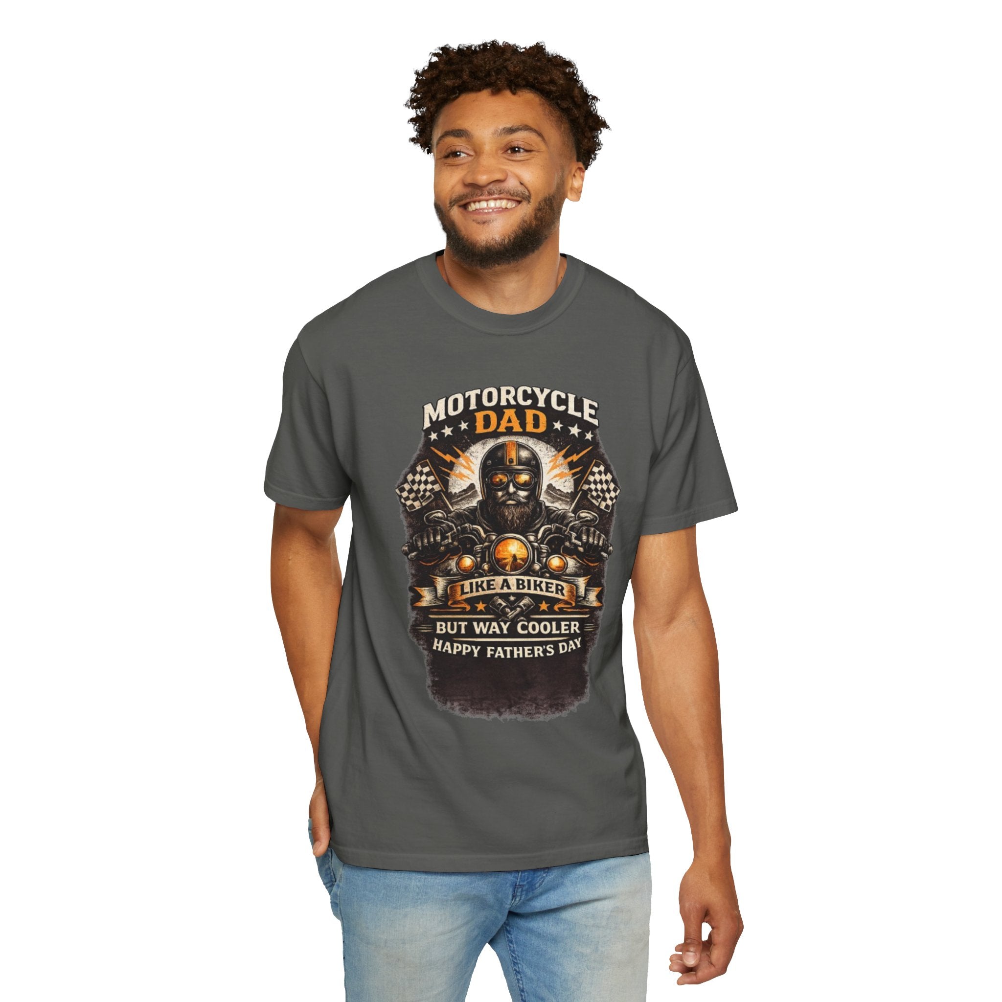 Motorcycle Dad T-Shirt — "Like a Biker but Way Cooler" Father's Day Gift