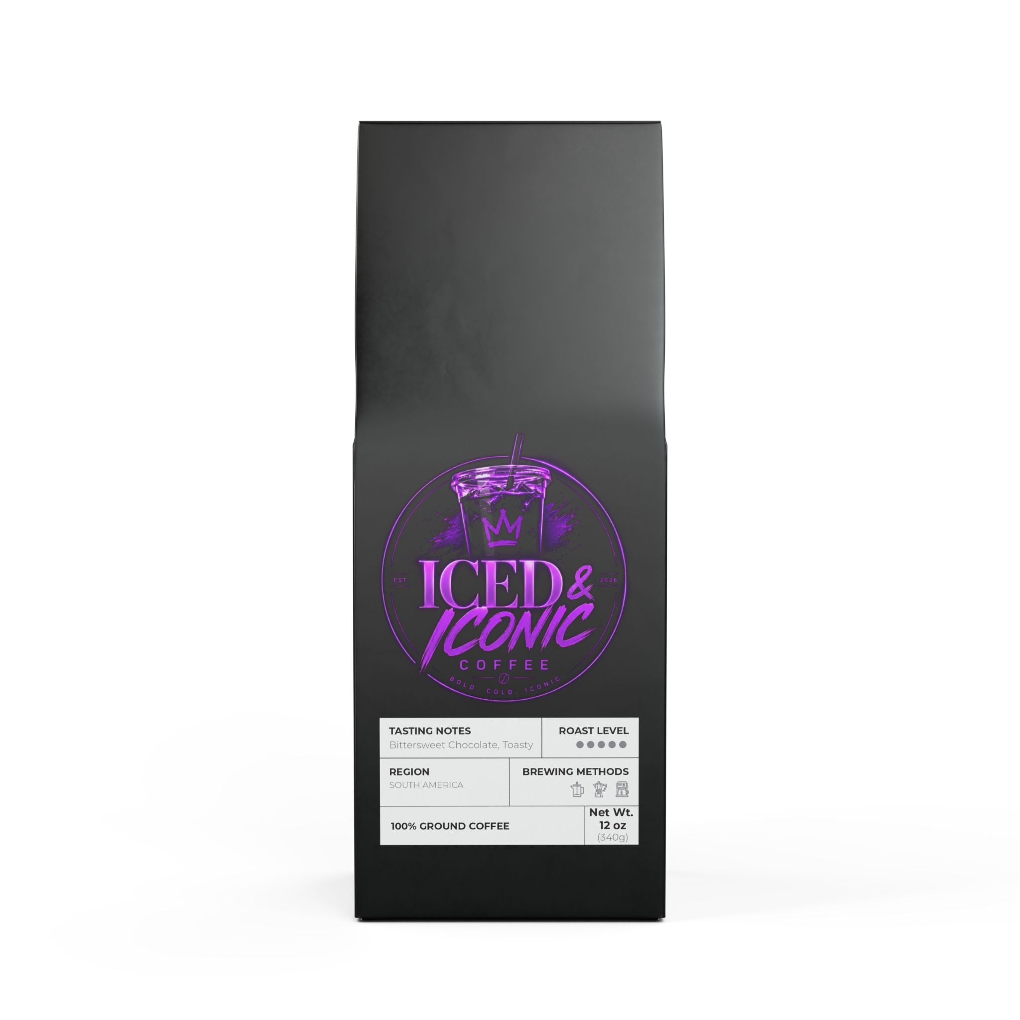 Iced and Iconic Coffee (Dark French Roast)