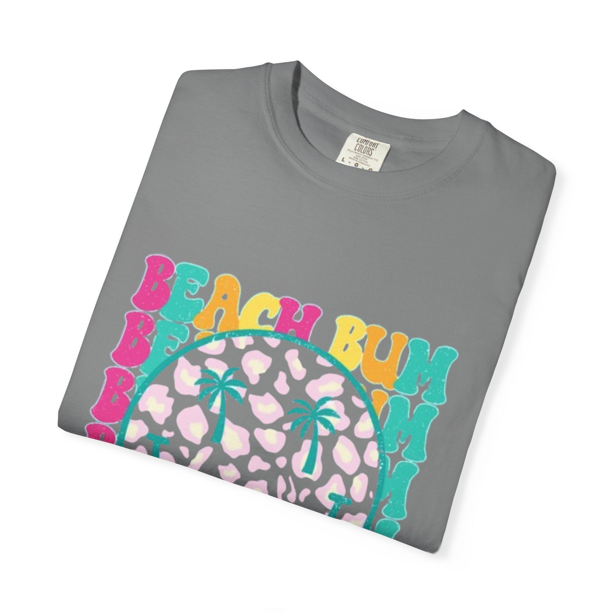 Beach Bum Smile T-Shirt — Retro Tropical Graphic Tee