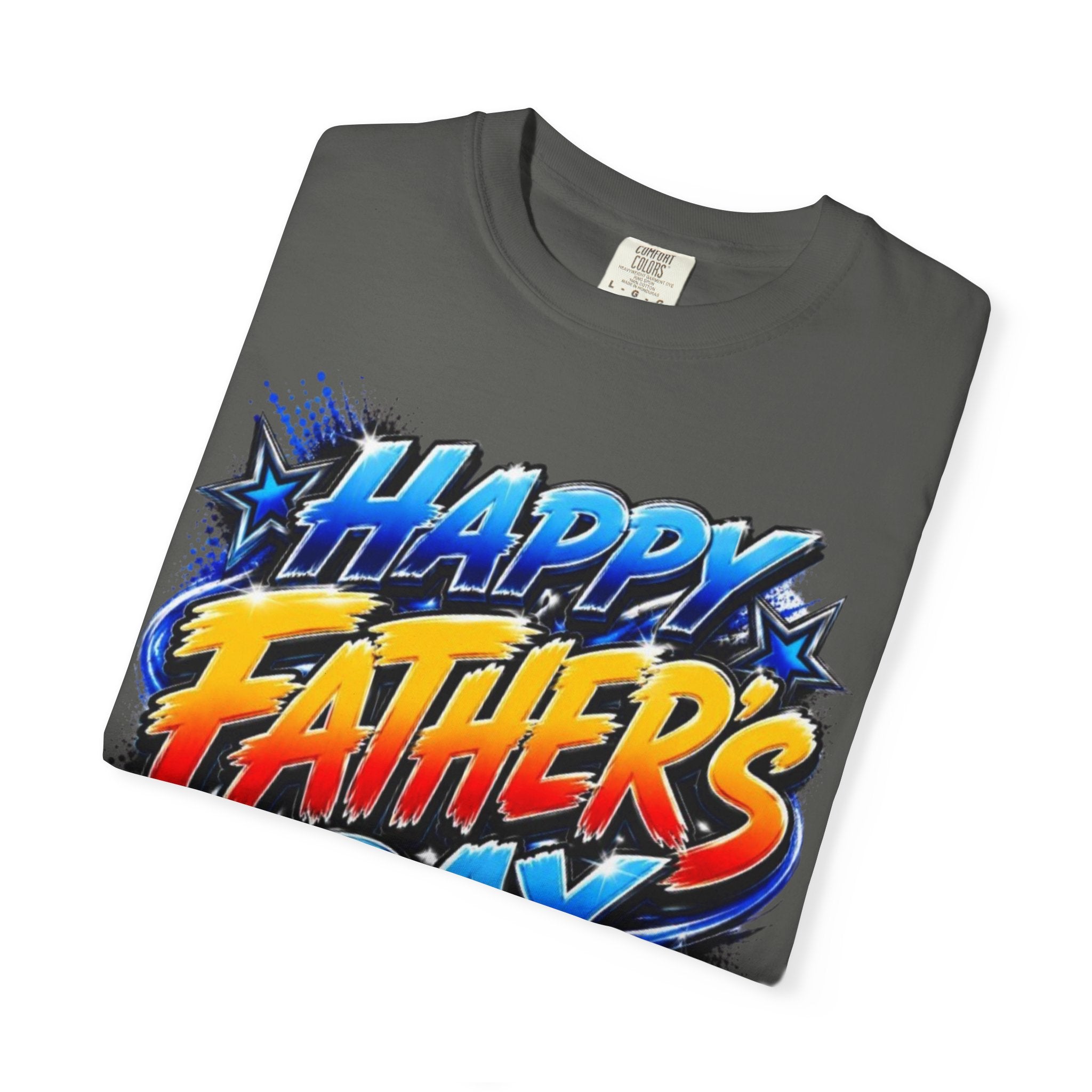 Father's Day Graphic T-Shirt — 'Happy Father's Day' Bold Retro Design