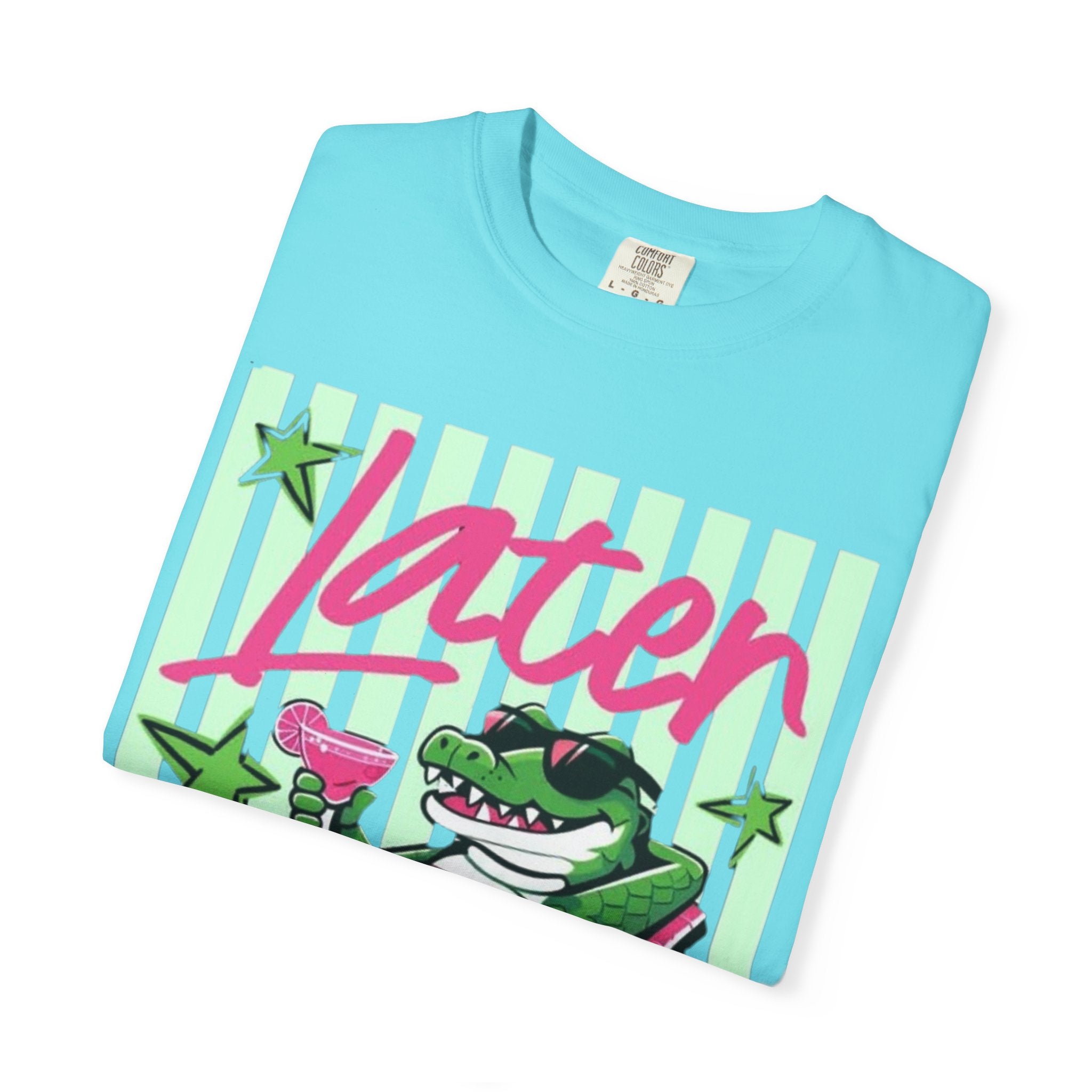 Later Lounge Alligator T-Shirt — Relaxed Croc Graphic Tee