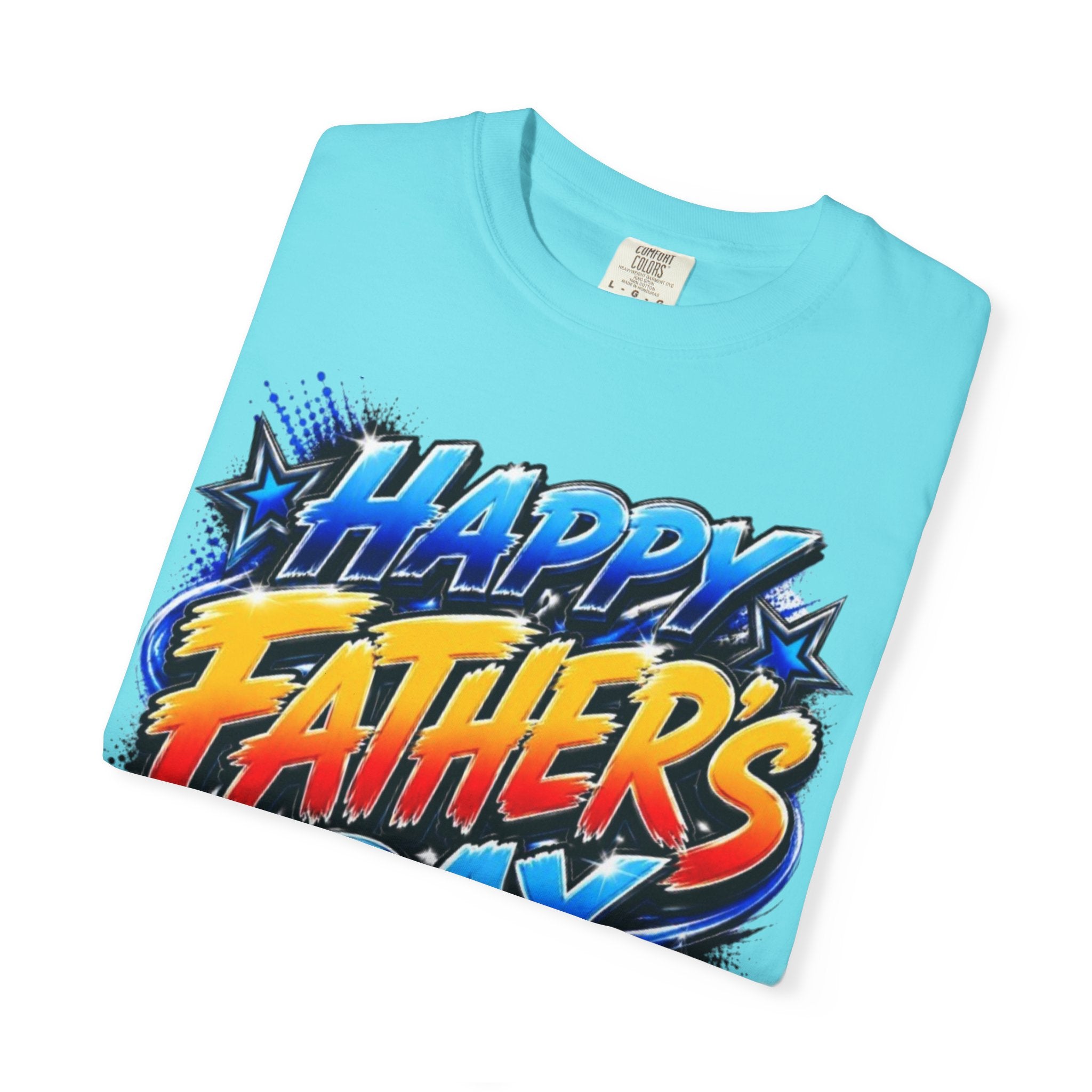 Father's Day Graphic T-Shirt — 'Happy Father's Day' Bold Retro Design