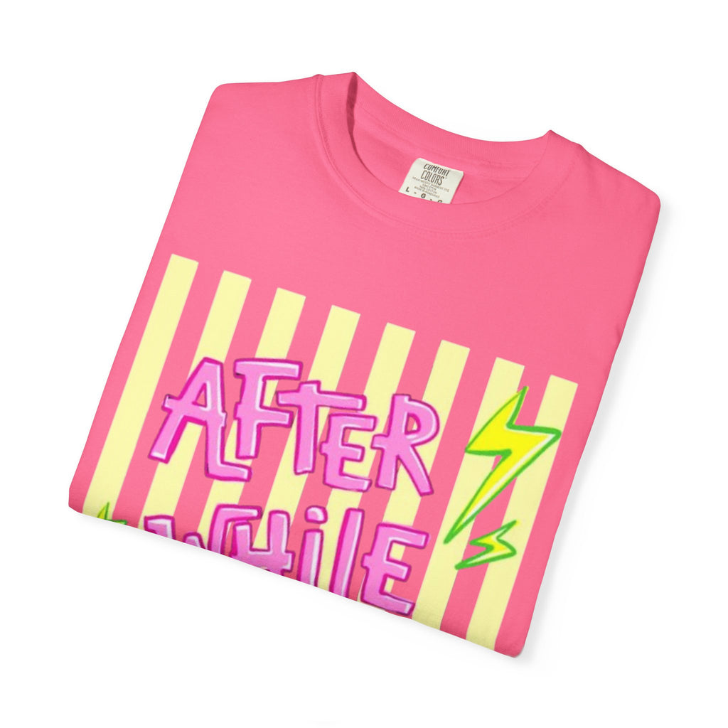 After While Crocodile Graphic T-Shirt — Retro Neon Alligator Tee