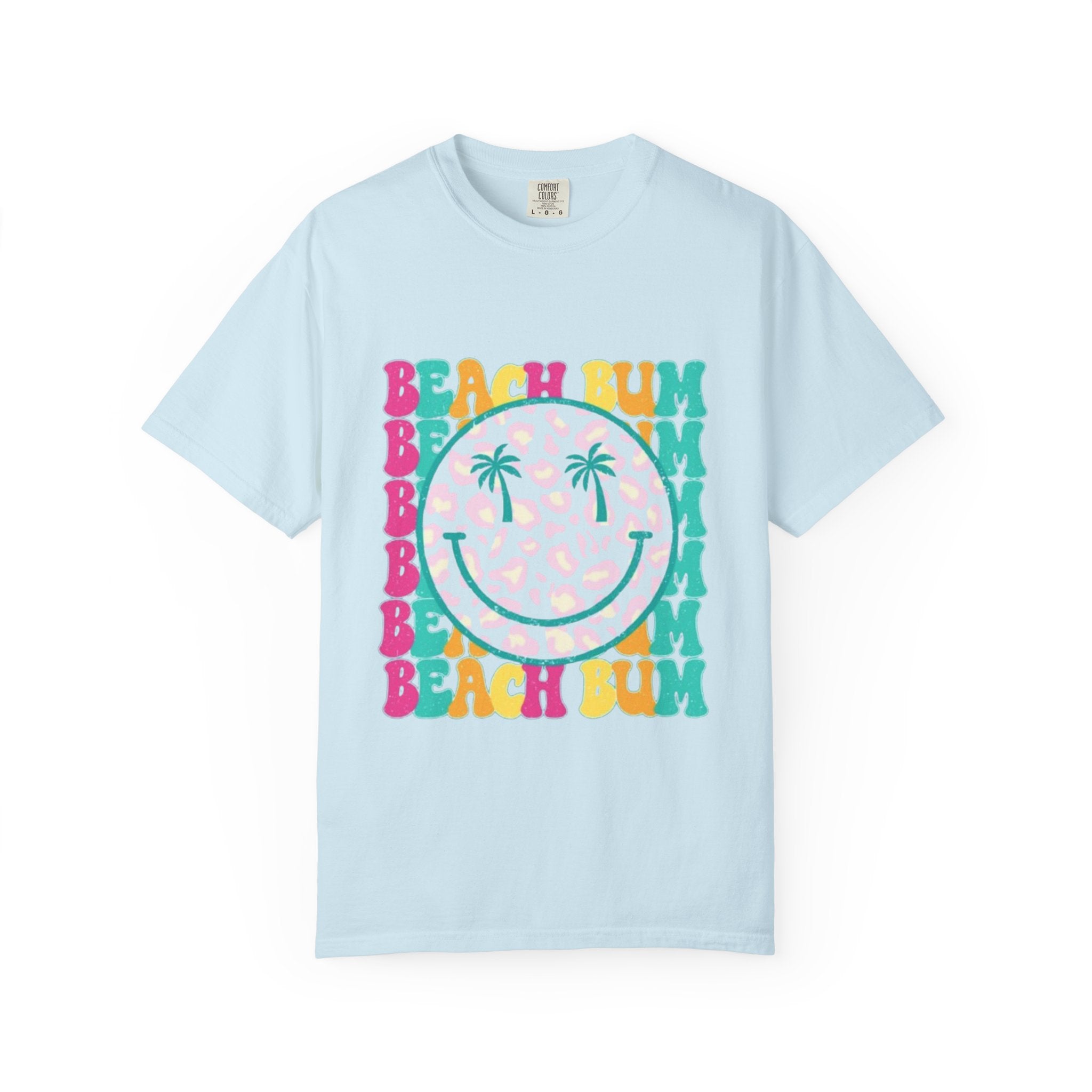 Beach Bum Smile T-Shirt — Retro Tropical Graphic Tee