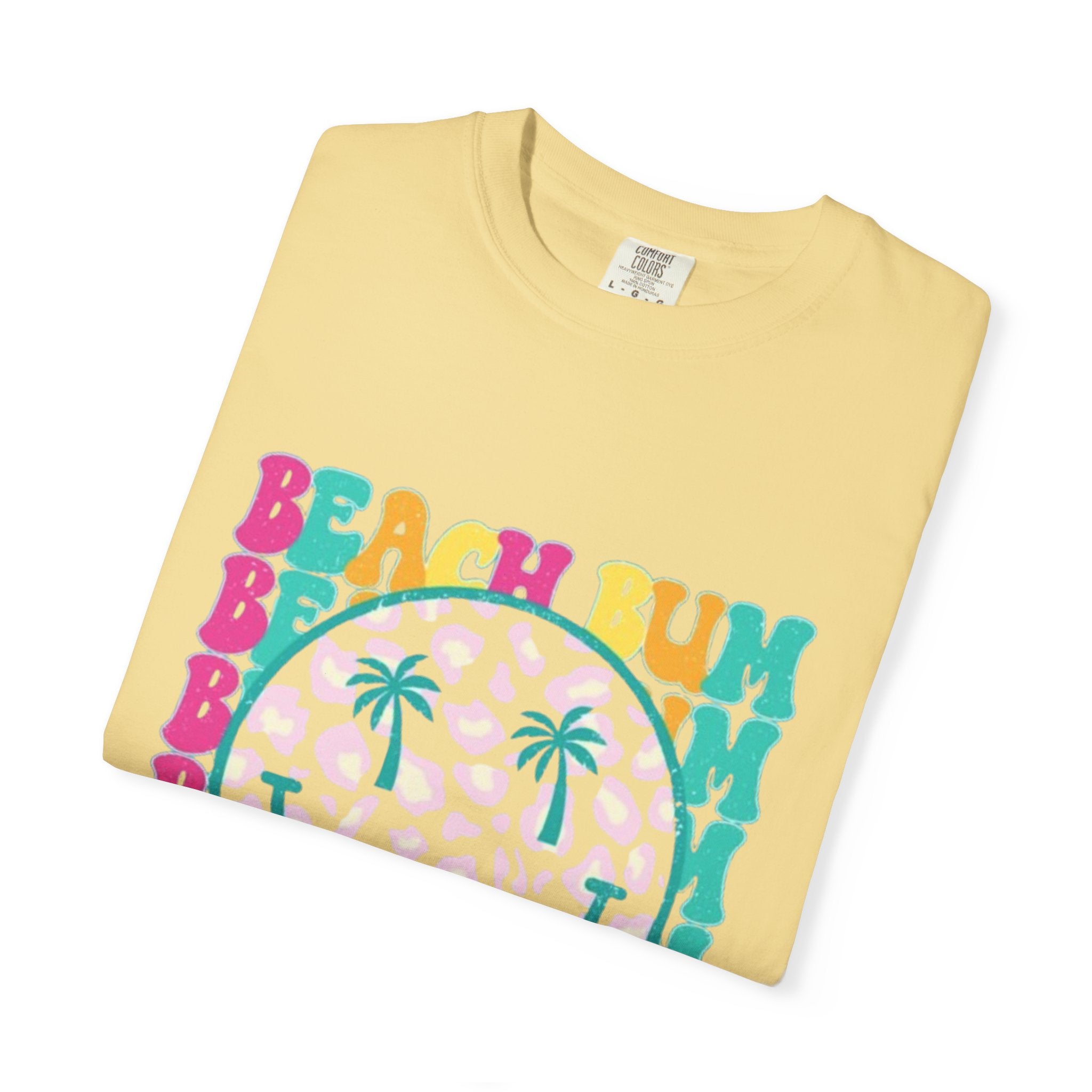 Beach Bum Smile T-Shirt — Retro Tropical Graphic Tee